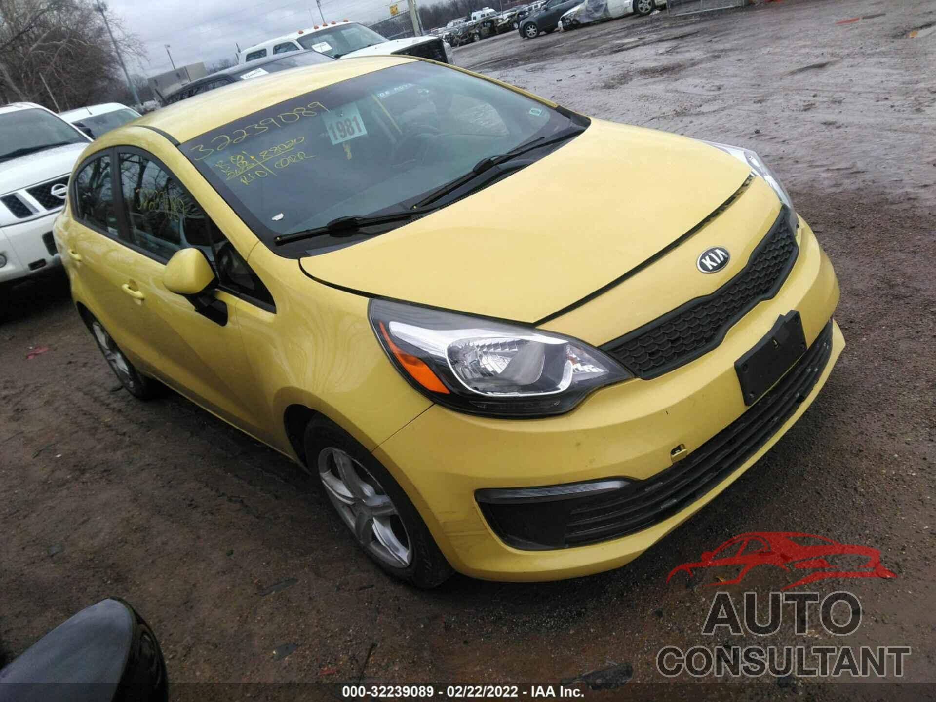 KIA RIO 2016 - KNADM4A3XG6572638