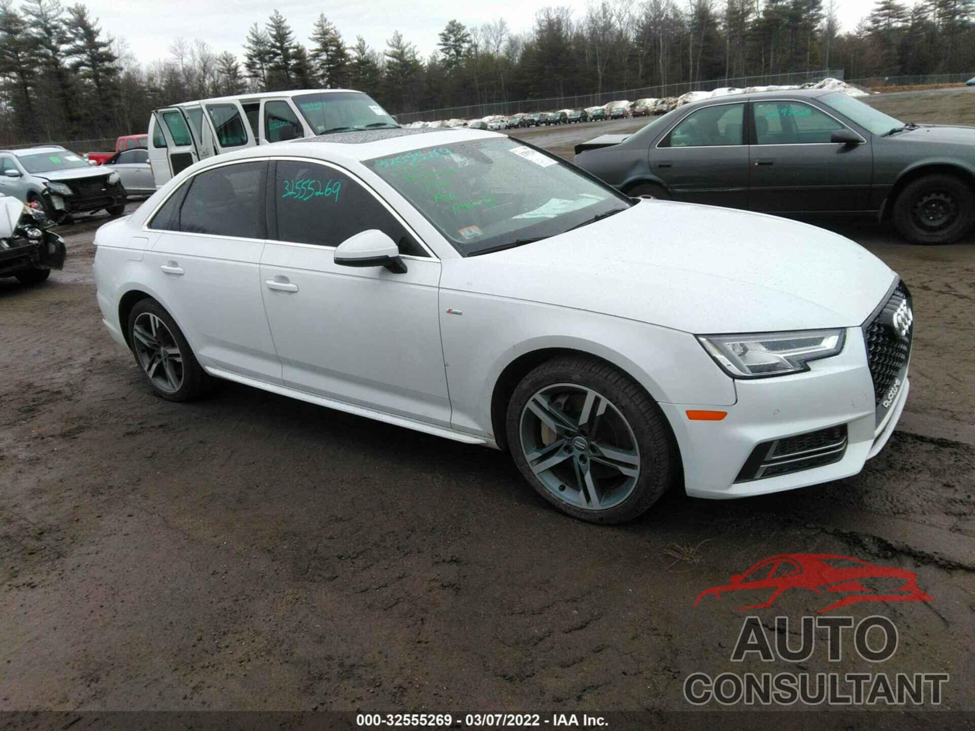 AUDI A4 2018 - WAUENAF4XJA032079