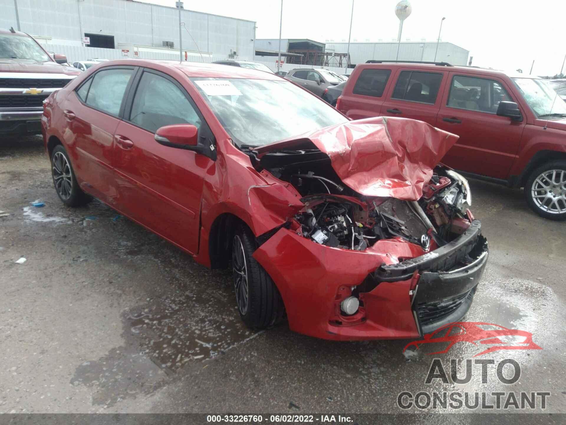TOYOTA COROLLA 2016 - 5YFBURHE3GP369257