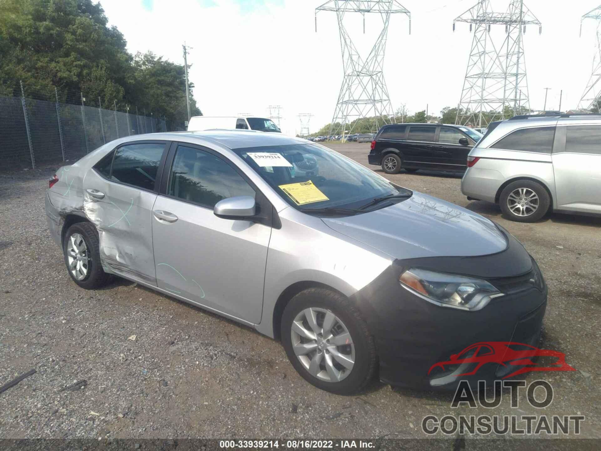 TOYOTA COROLLA 2016 - 2T1BURHEXGC558374