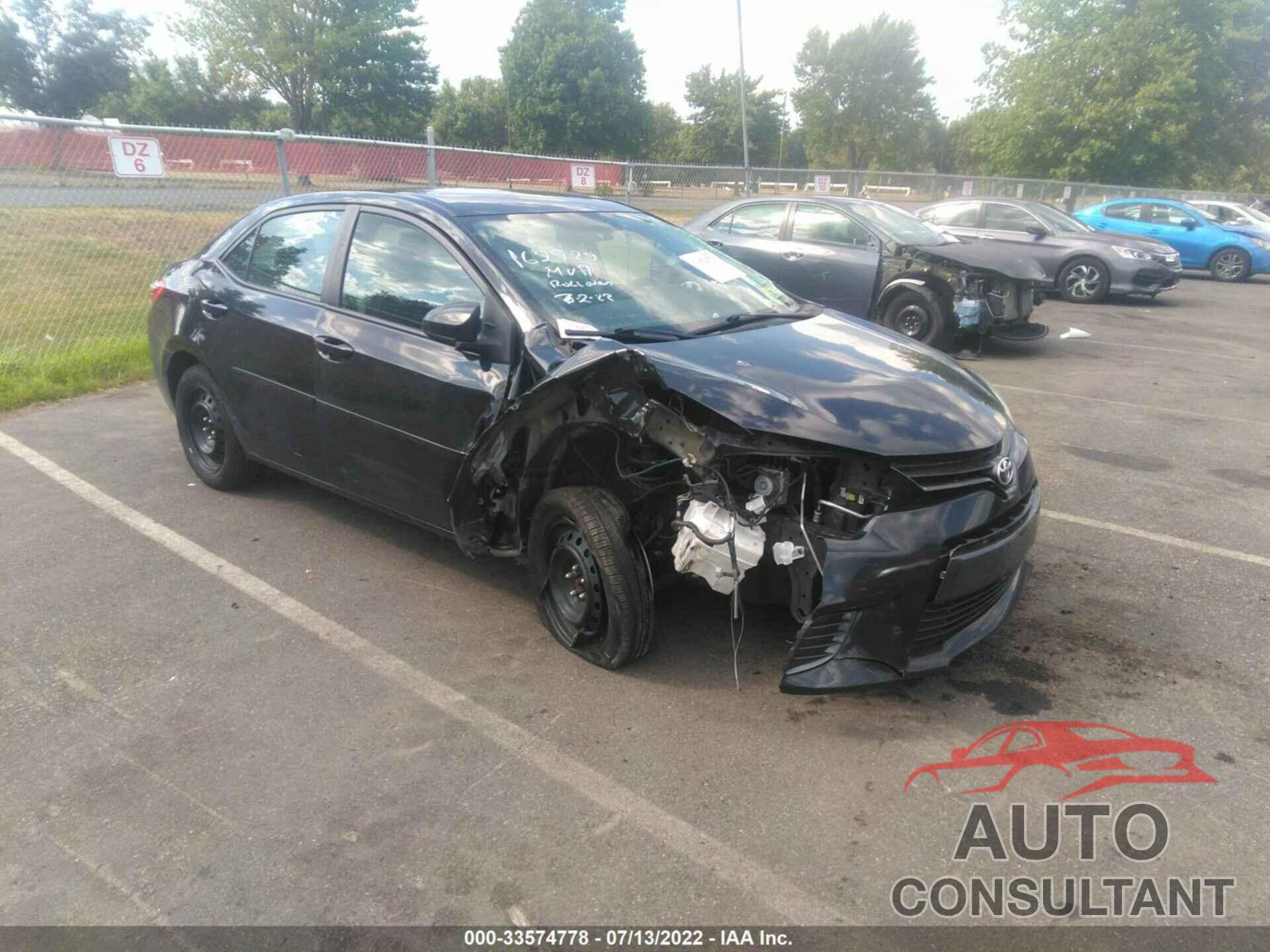 TOYOTA COROLLA 2016 - 2T1BURHE0GC485225