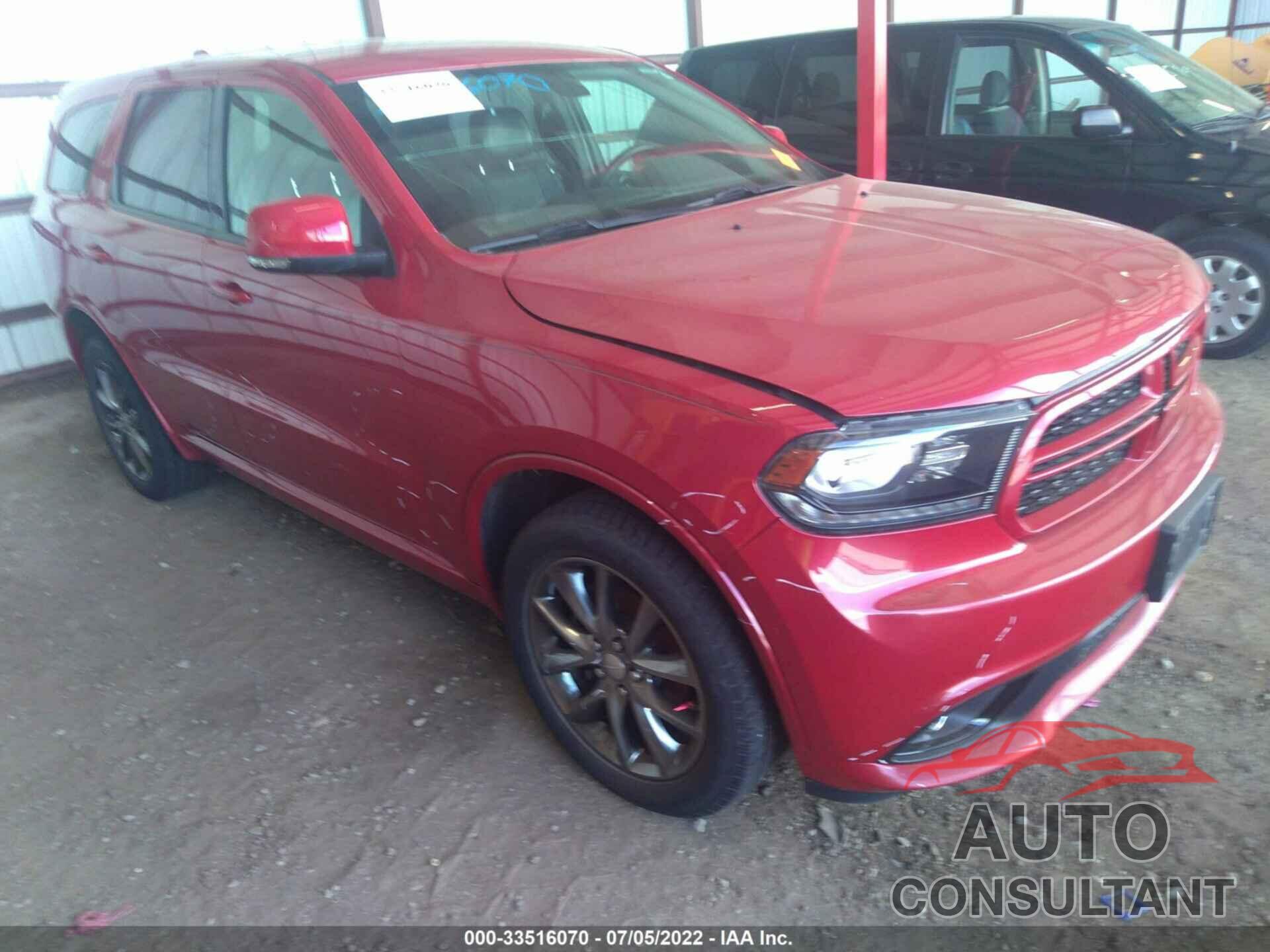 DODGE DURANGO 2017 - 1C4RDJDGXHC725110