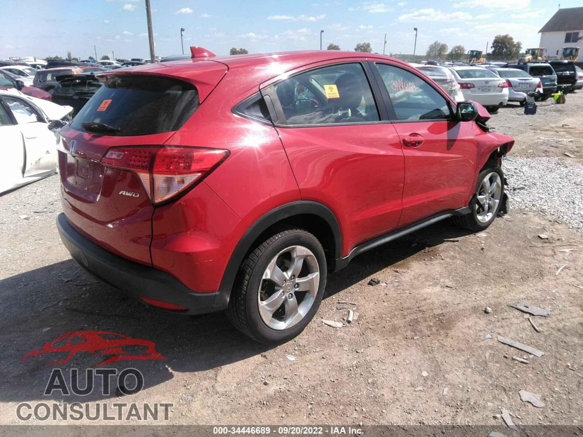 HONDA HR-V 2017 - 3CZRU6H39HM700311