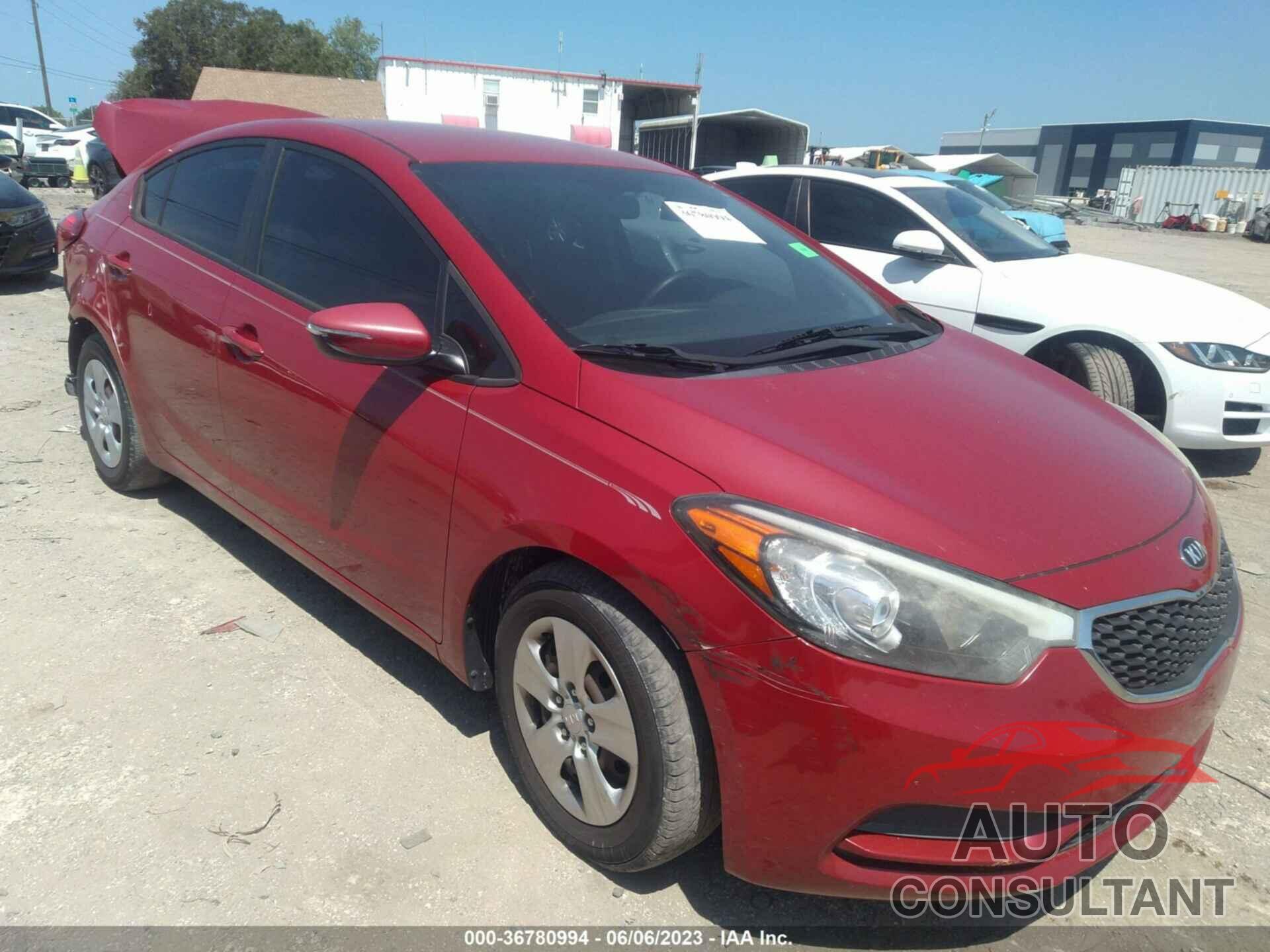 KIA FORTE 2016 - KNAFX4A65G5520530