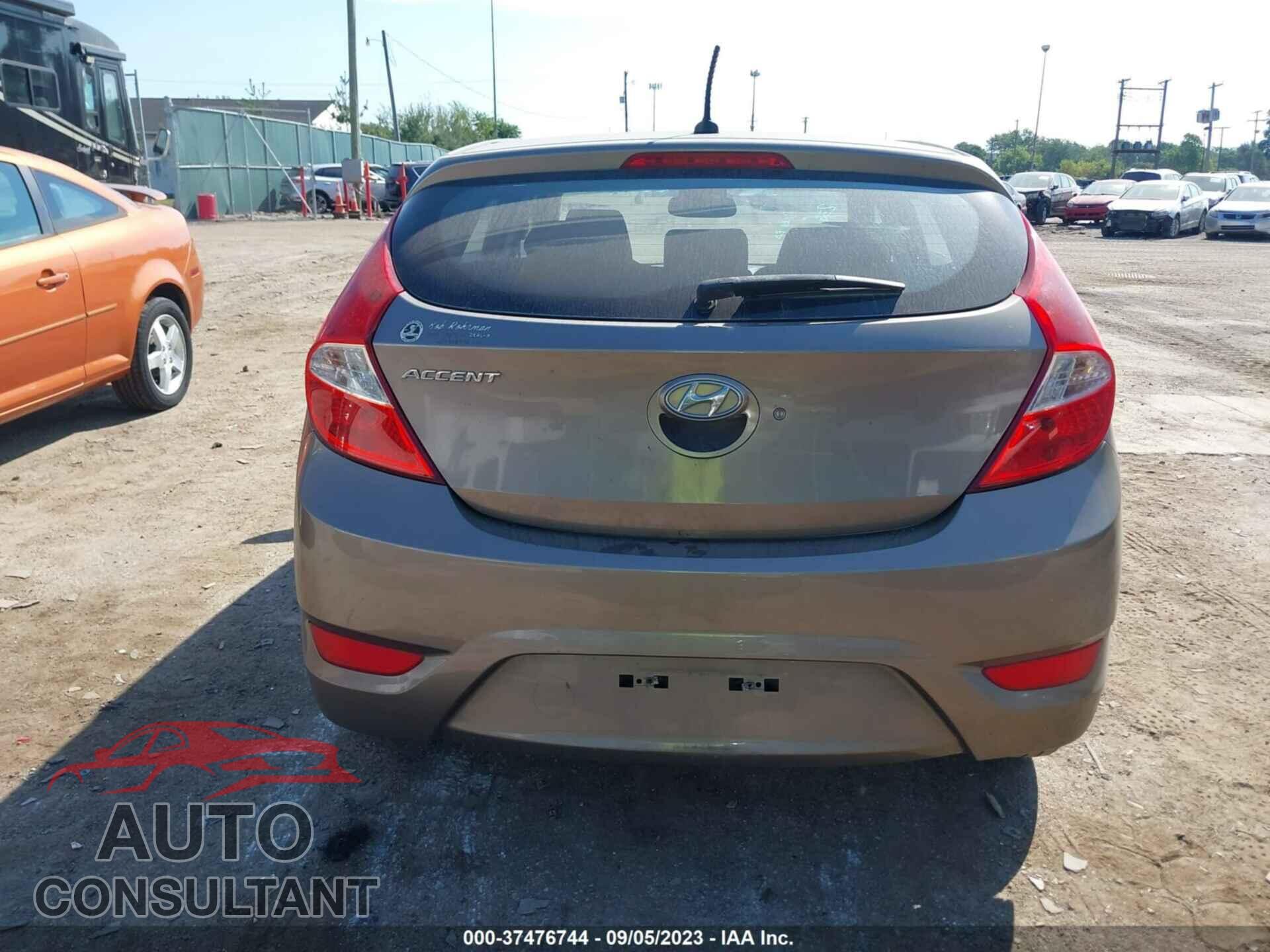 HYUNDAI ACCENT 2012 - KMHCT5AE1CU044805