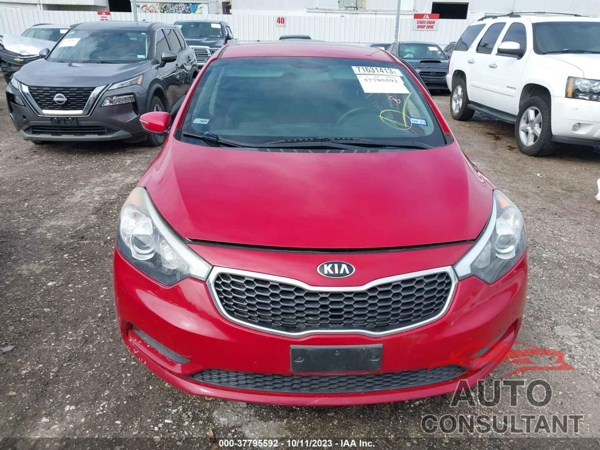 KIA FORTE 2016 - KNAFX4A62G5509808