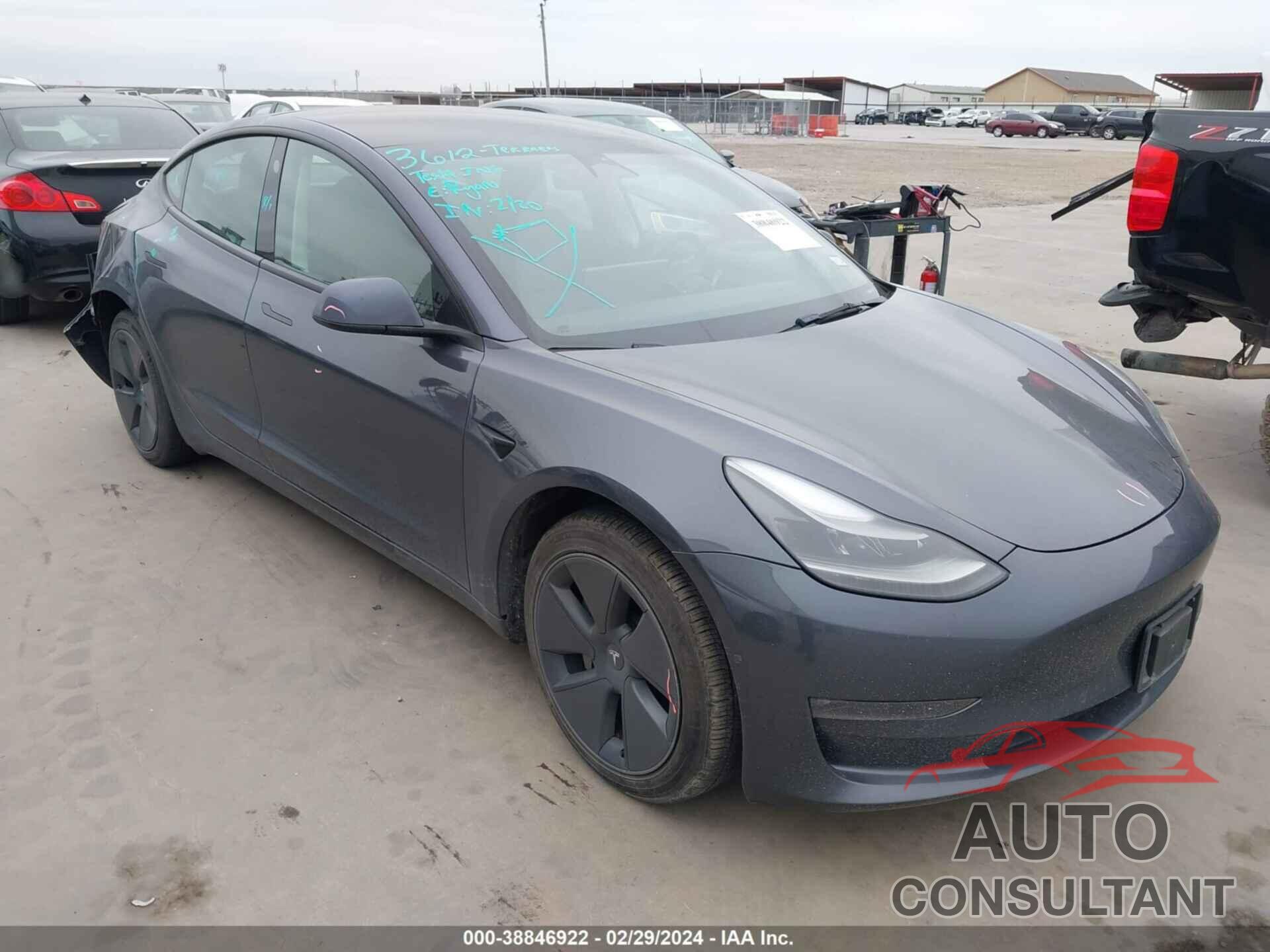 TESLA MODEL 3 2022 - 5YJ3E1EBXNF206790