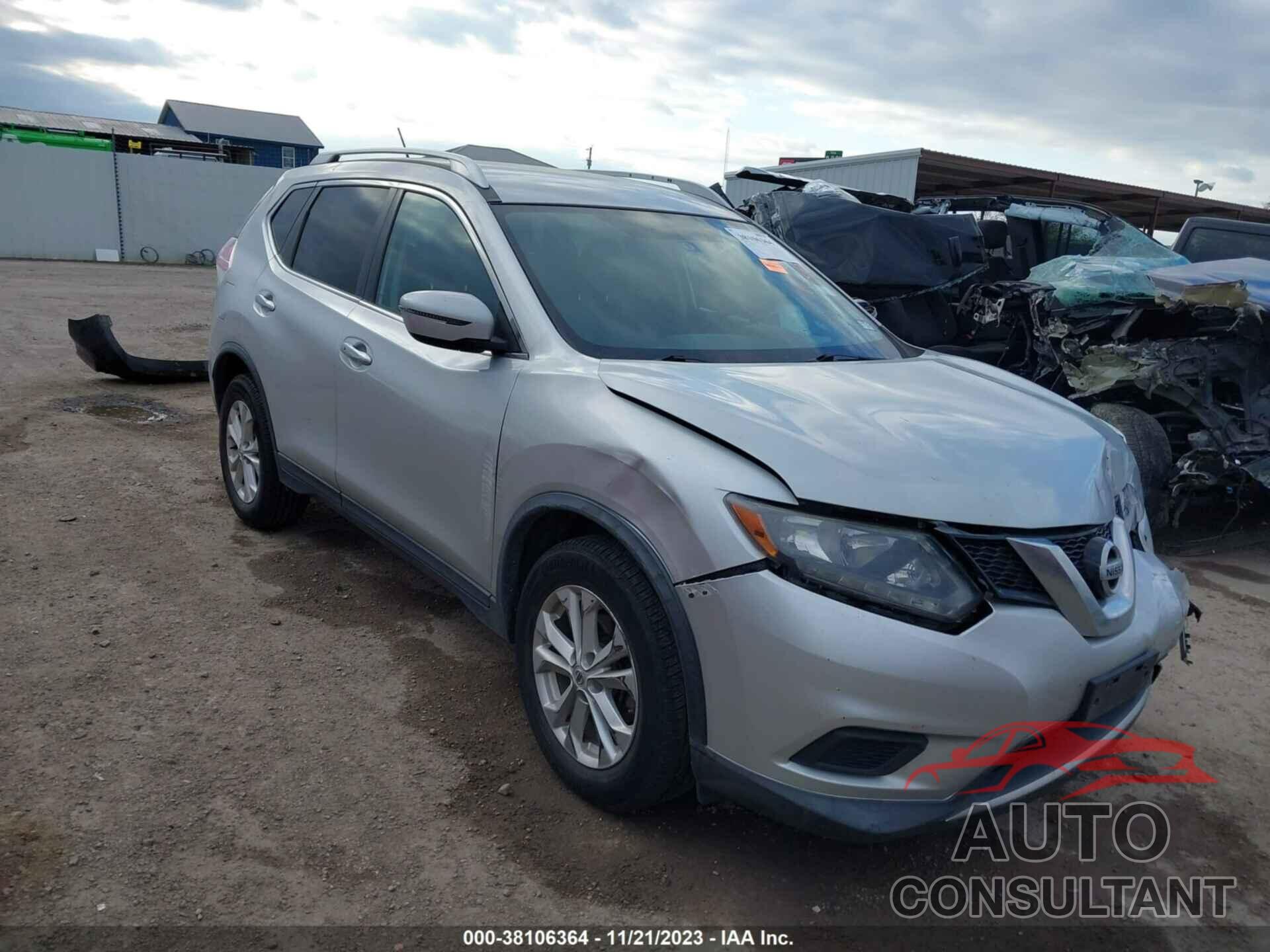 NISSAN ROGUE 2016 - KNMAT2MT3GP717666