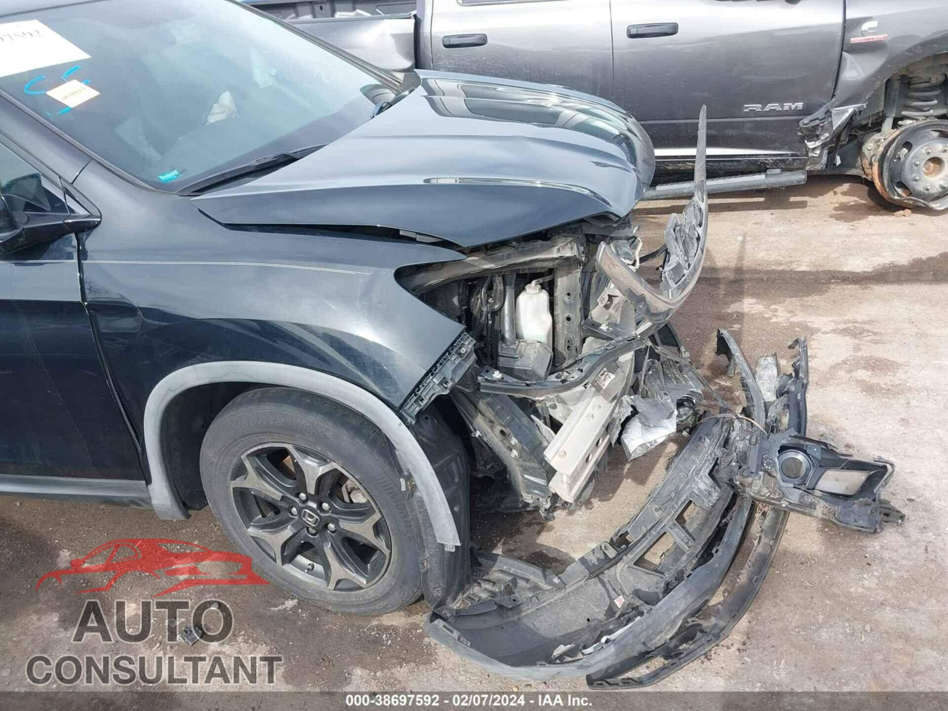 HONDA RIDGELINE 2017 - 5FPYK2F13HB002645