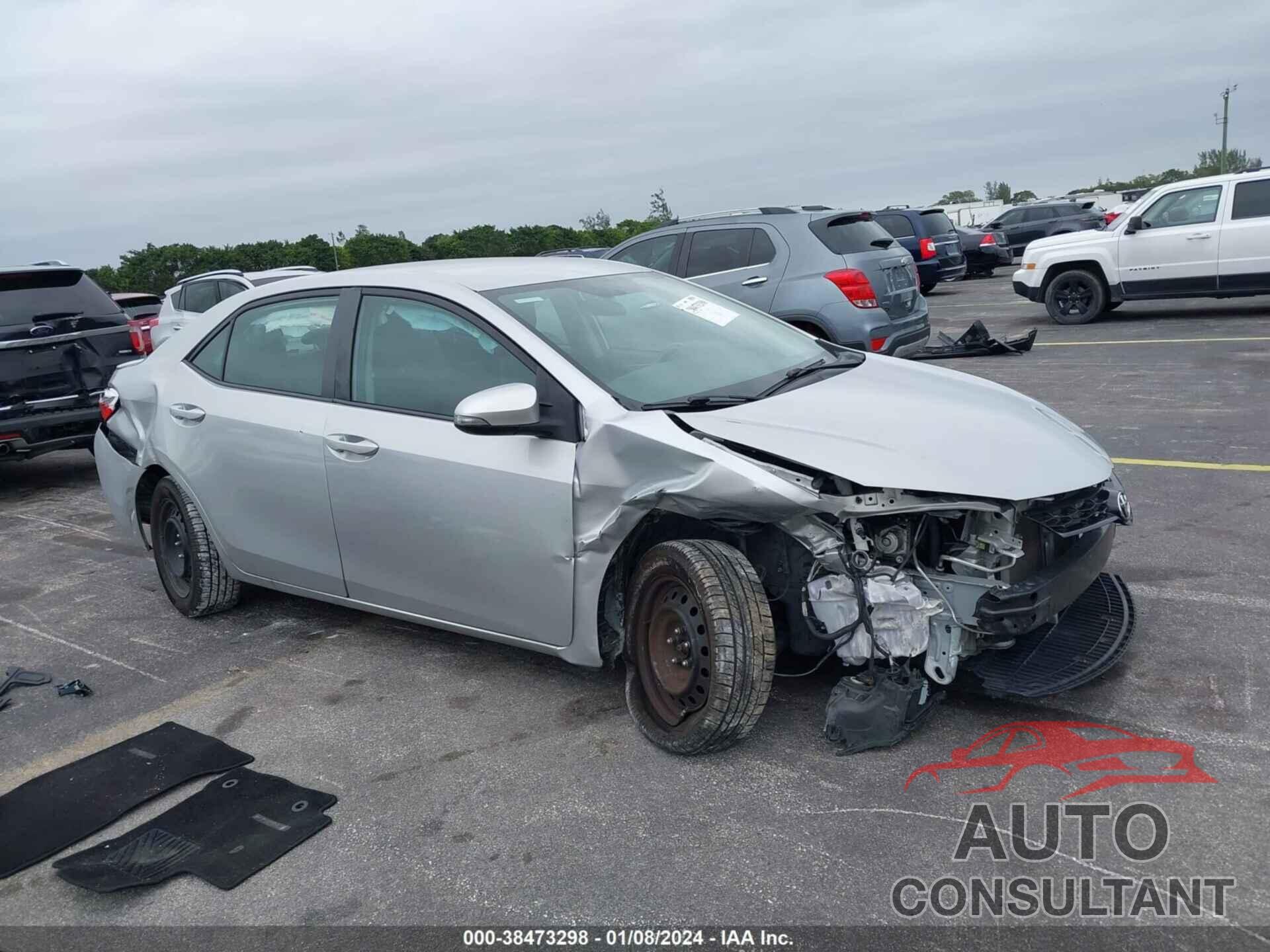 TOYOTA COROLLA 2016 - 2T1BURHE1GC519172