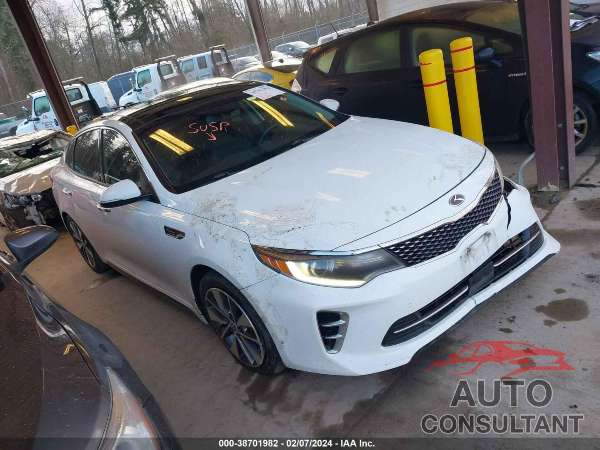 KIA OPTIMA 2016 - 5XXGW4L2XGG039057