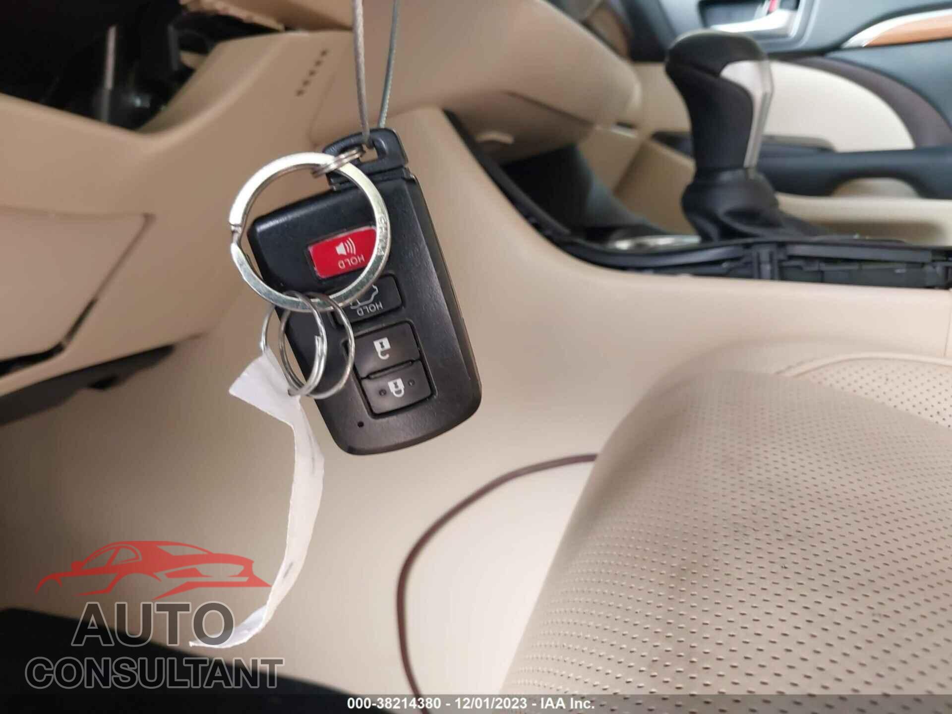TOYOTA HIGHLANDER 2017 - 5TDDZRFH6HS385145