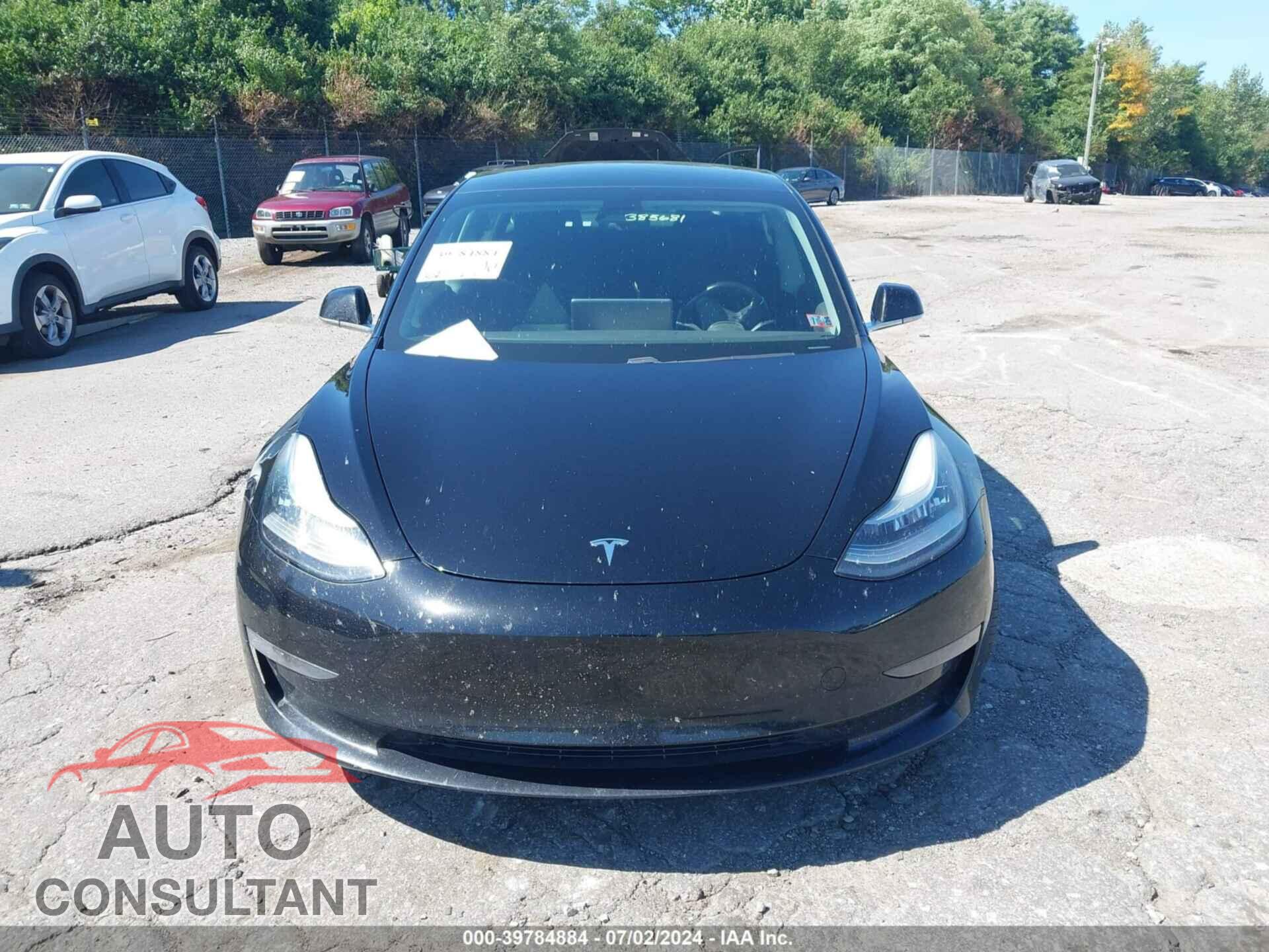 TESLA MODEL 3 2019 - 5YJ3E1EB6KF385681