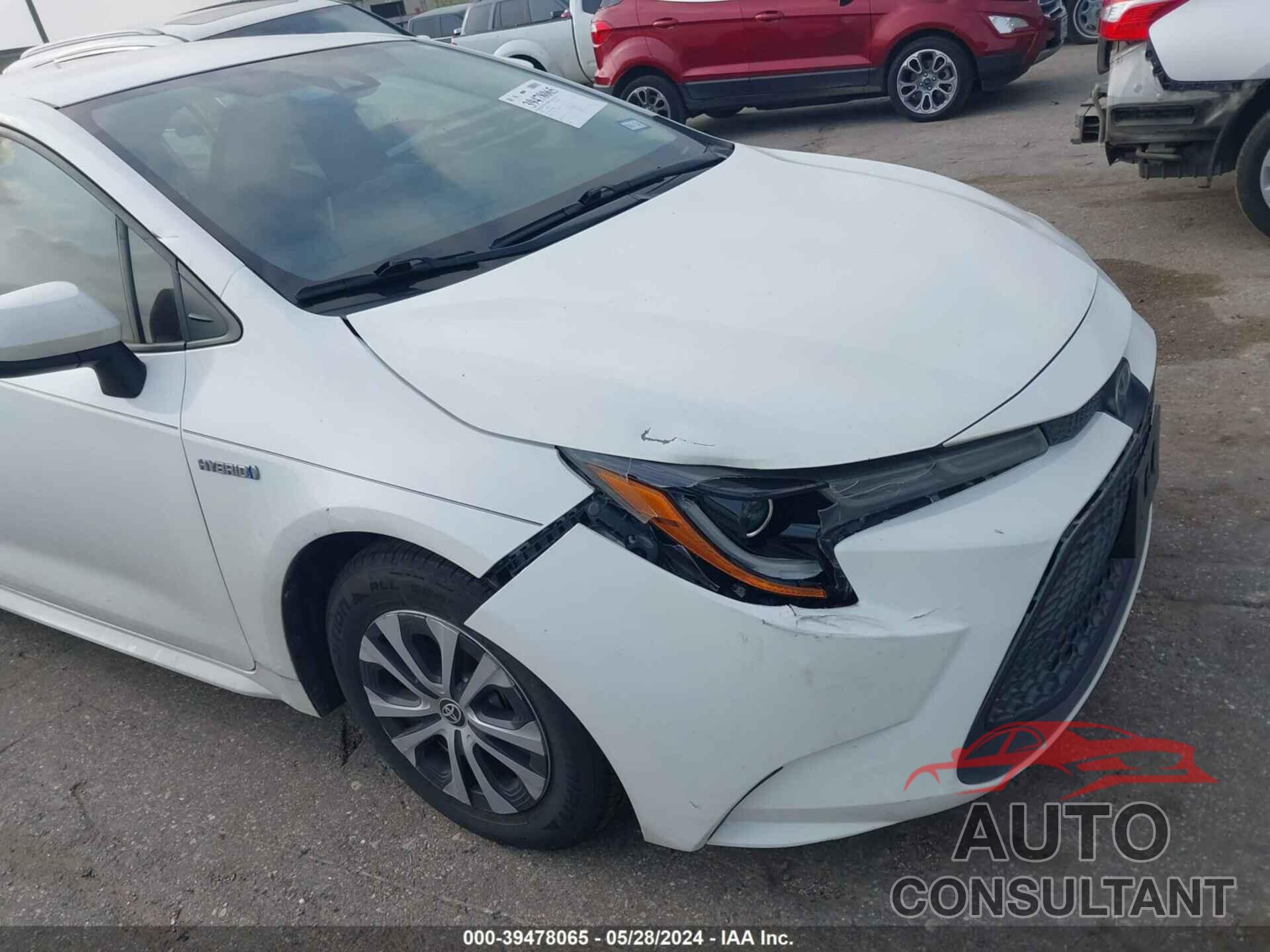 TOYOTA COROLLA 2021 - JTDEAMDE8MJ003292