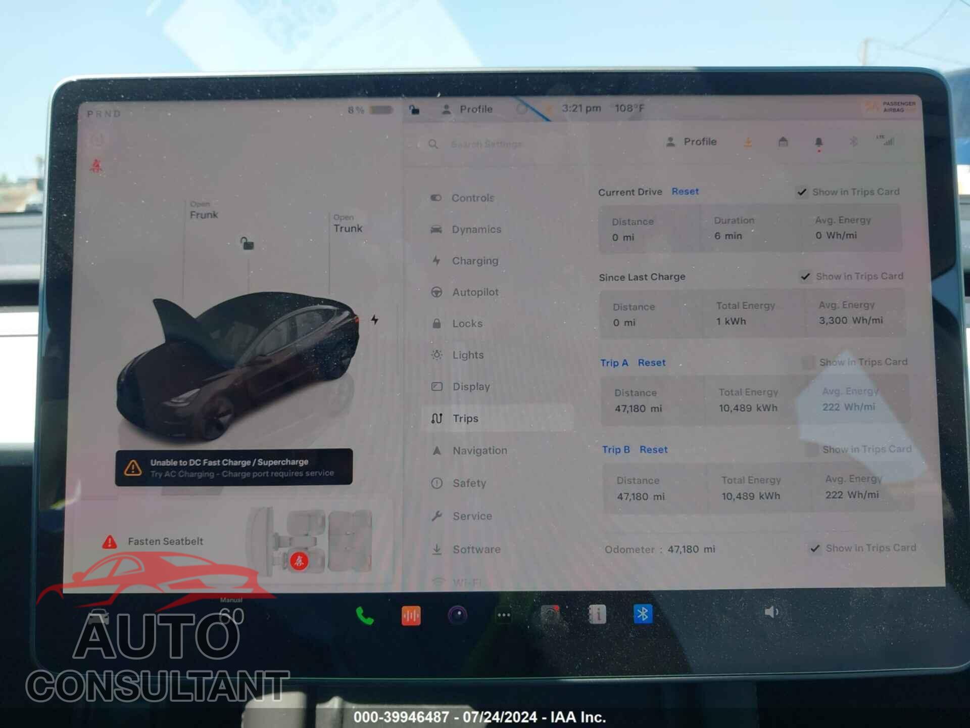 TESLA MODEL 3 2022 - 5YJ3E1EA8NF373933