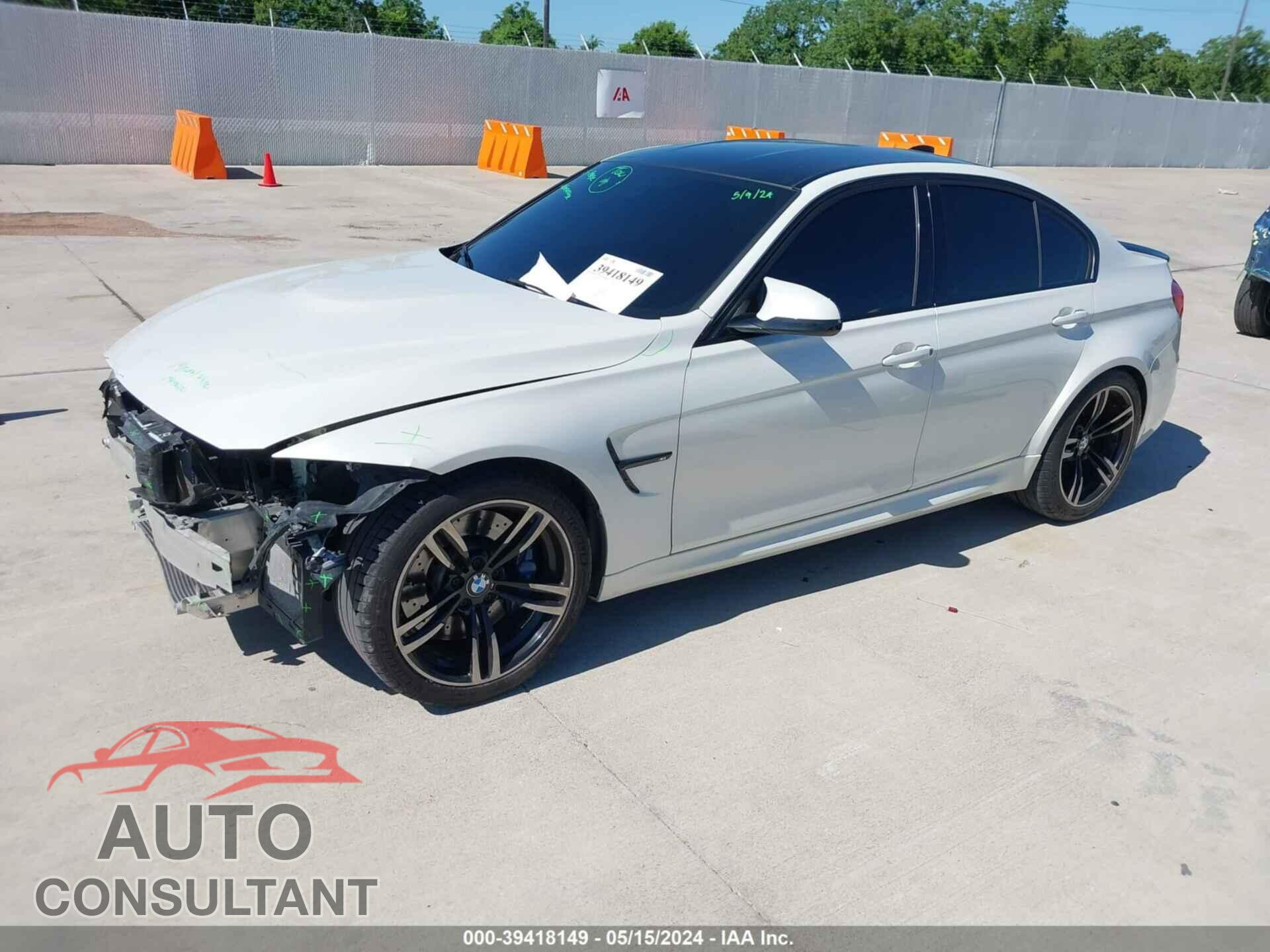 BMW M3 2016 - WBS8M9C55G5D31412