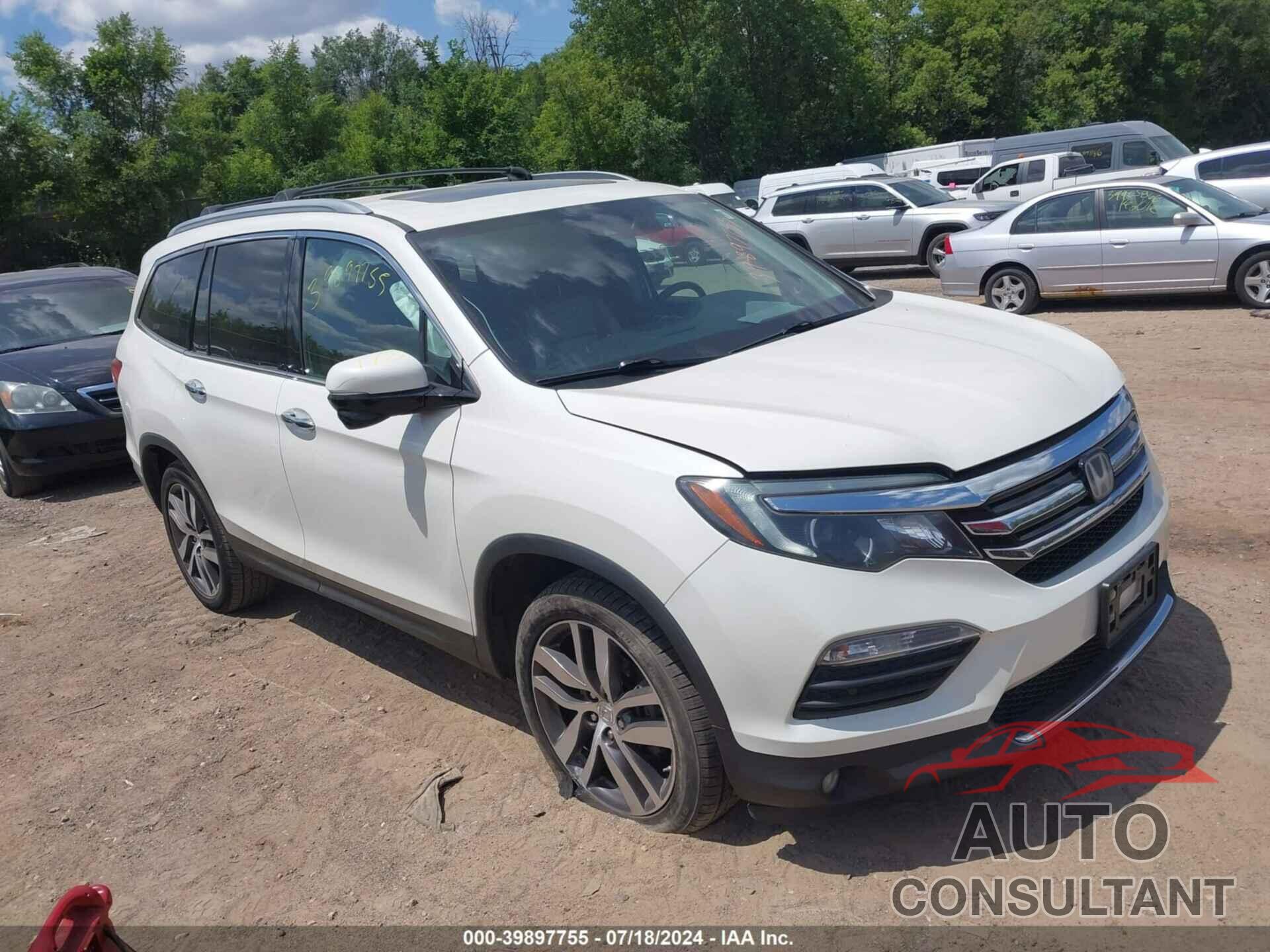 HONDA PILOT 2016 - 5FNYF6H96GB076597