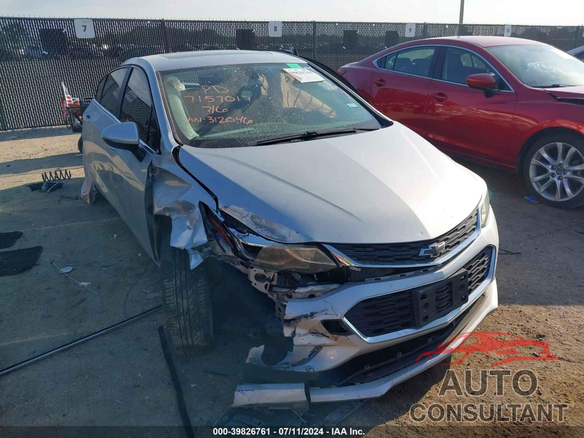 CHEVROLET CRUZE 2016 - 1G1BE5SM2G7312046