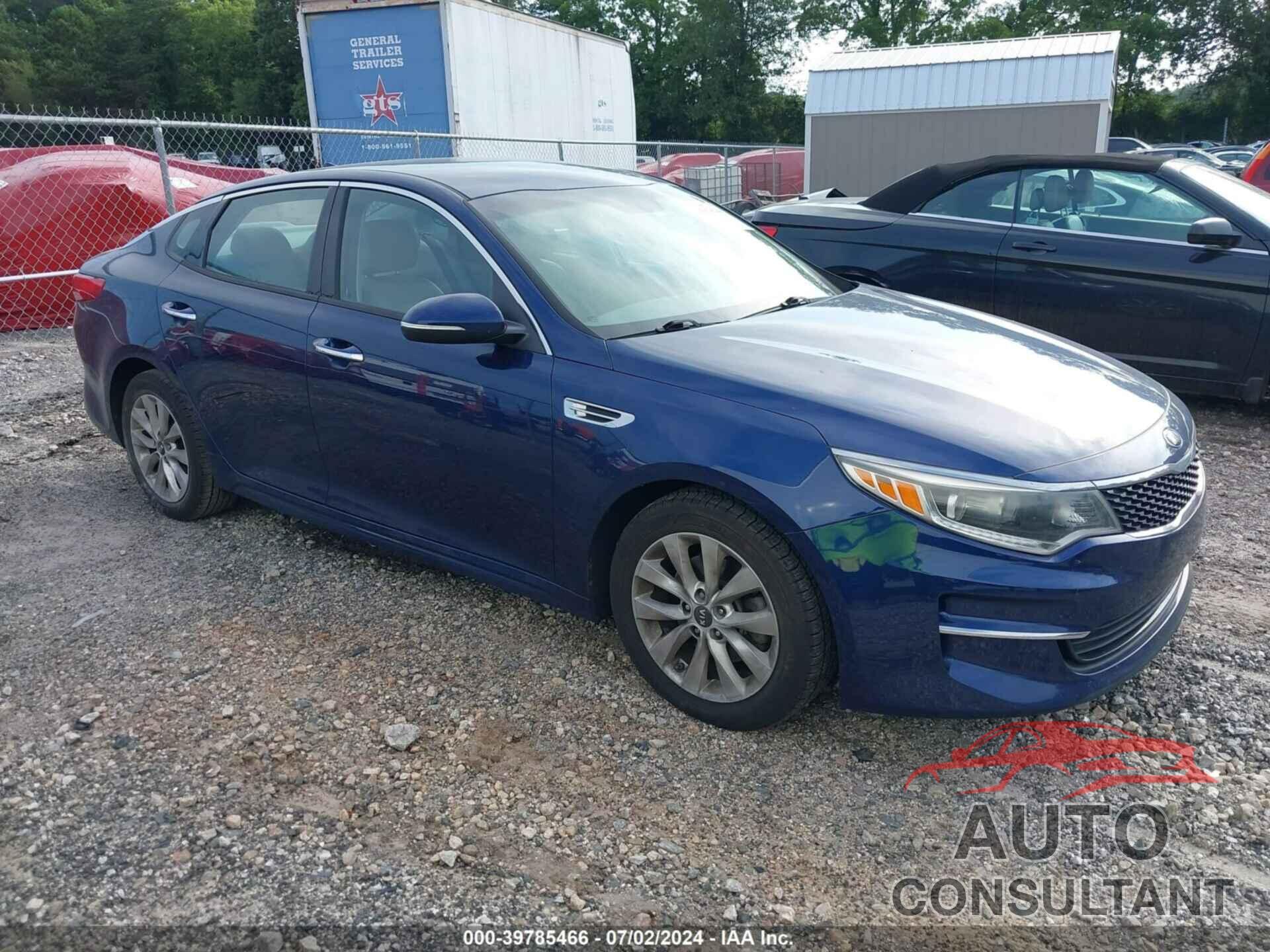 KIA OPTIMA 2018 - 5XXGU4L39JG179008