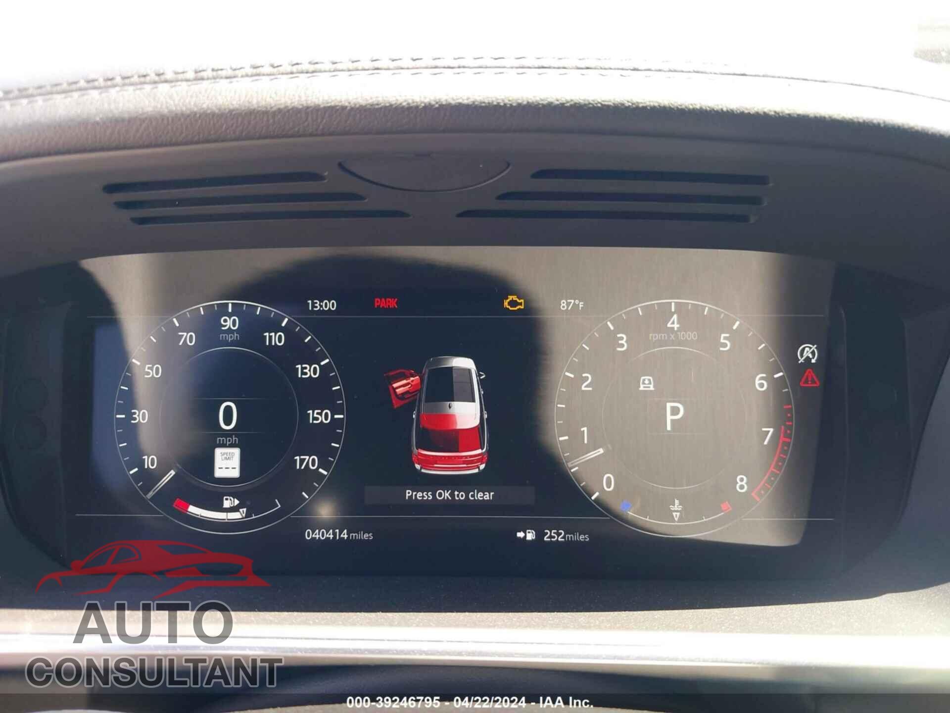 LAND ROVER RANGE ROVER 2019 - SALGS2RE5KA536080