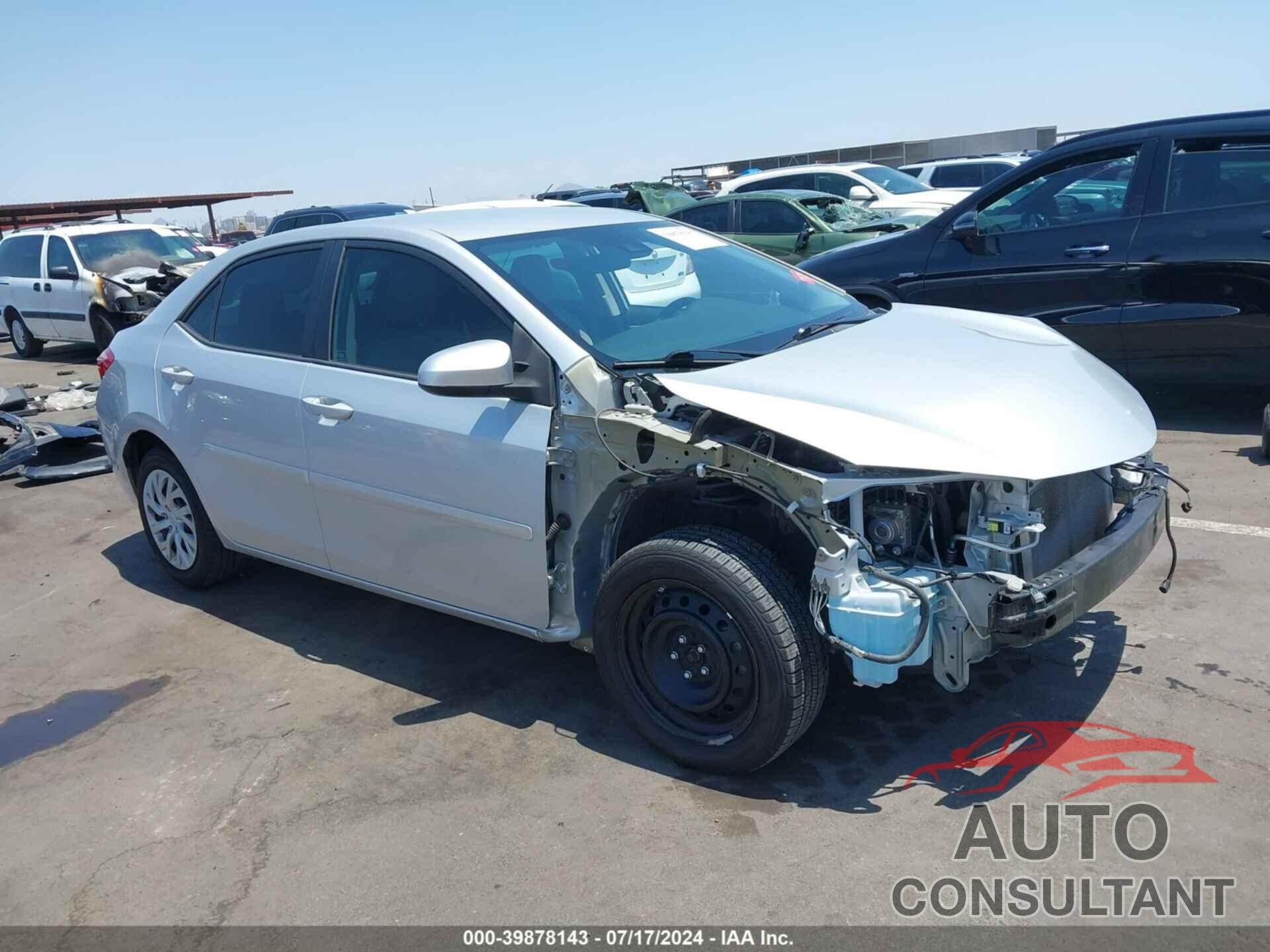 TOYOTA COROLLA 2018 - 2T1BURHE0JC092834
