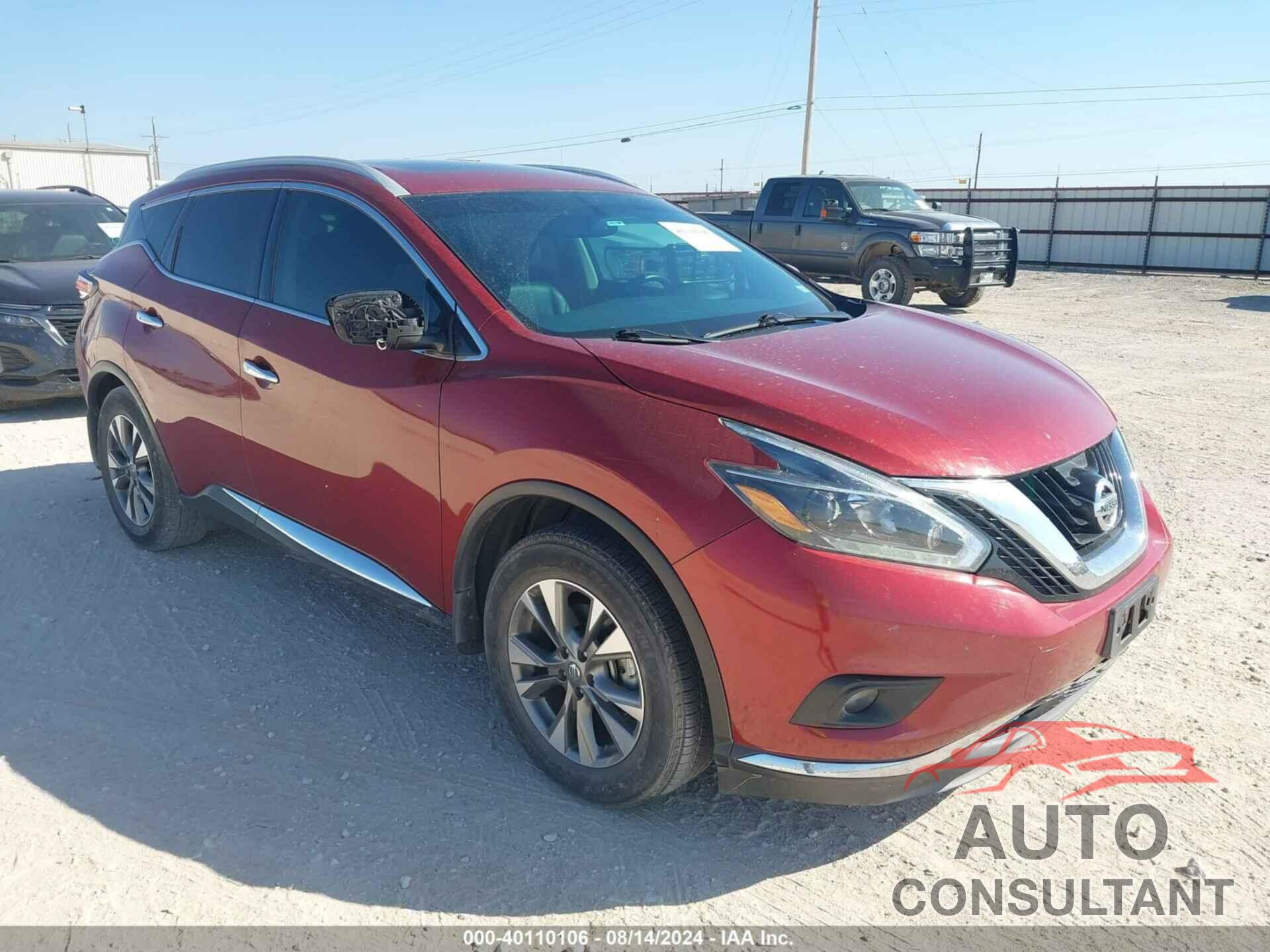 NISSAN MURANO 2018 - 5N1AZ2MGXJN160660