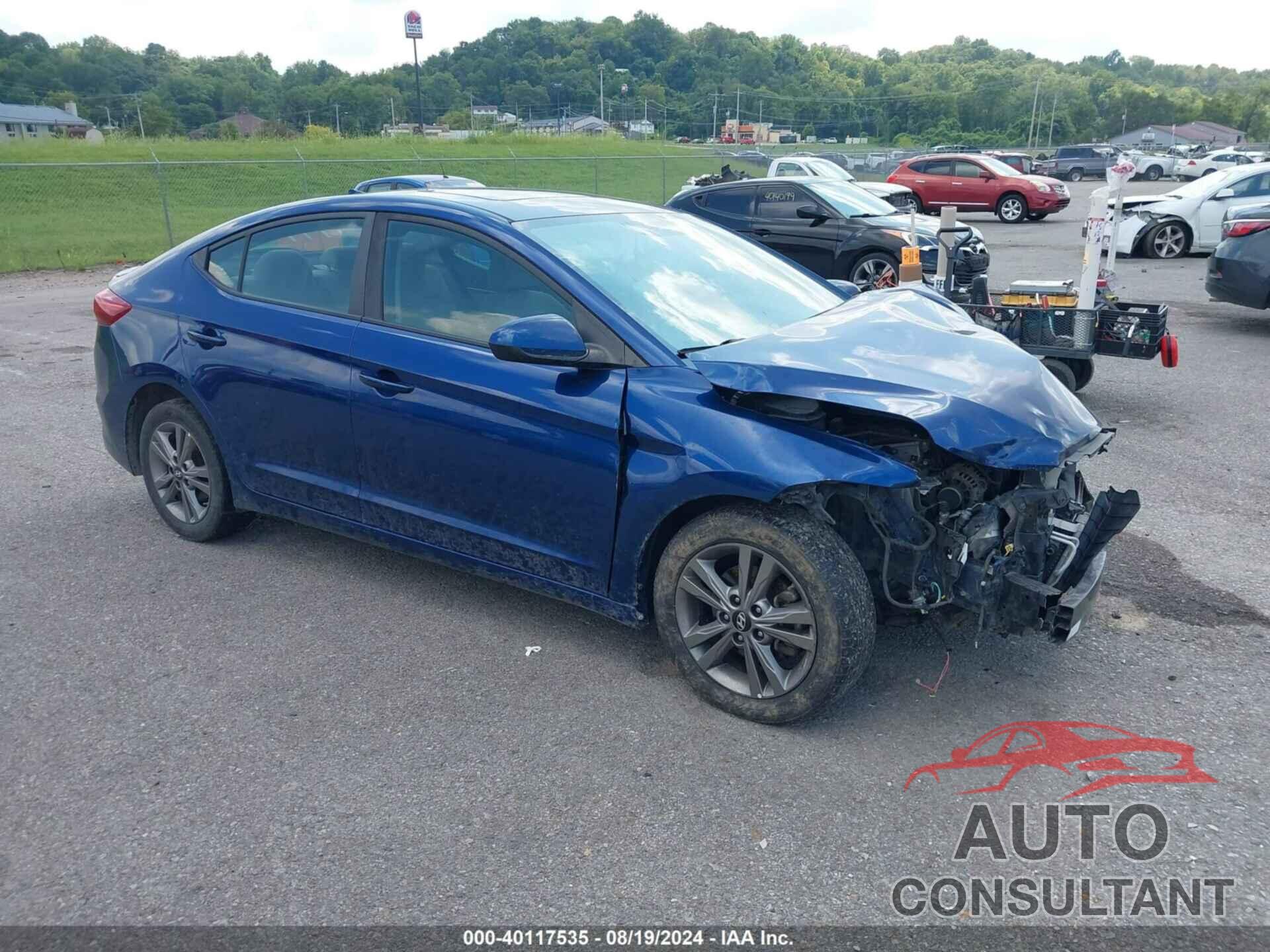 HYUNDAI ELANTRA 2018 - 5NPD84LF0JH341548