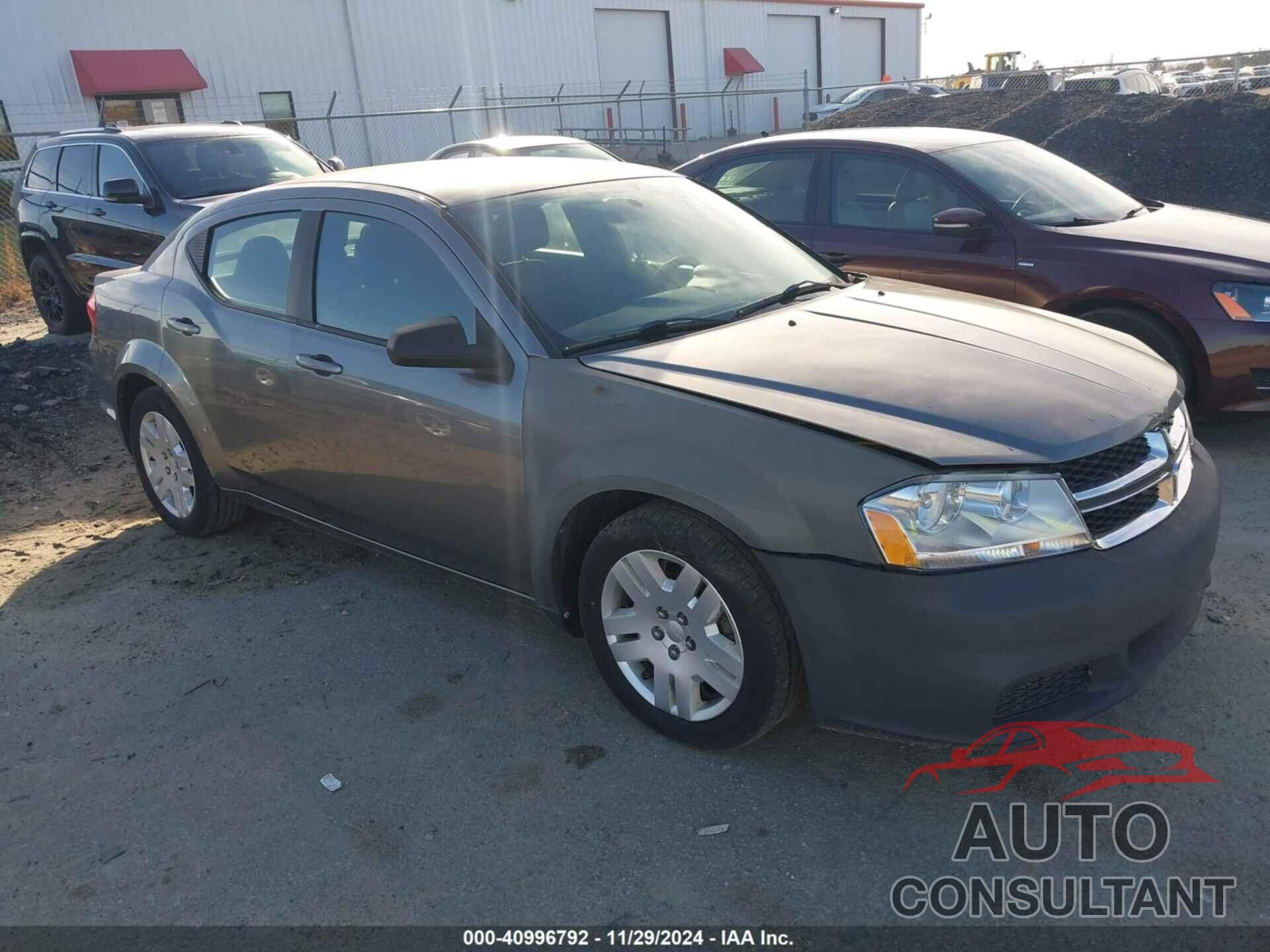 DODGE AVENGER 2013 - 1C3CDZAG6DN752509