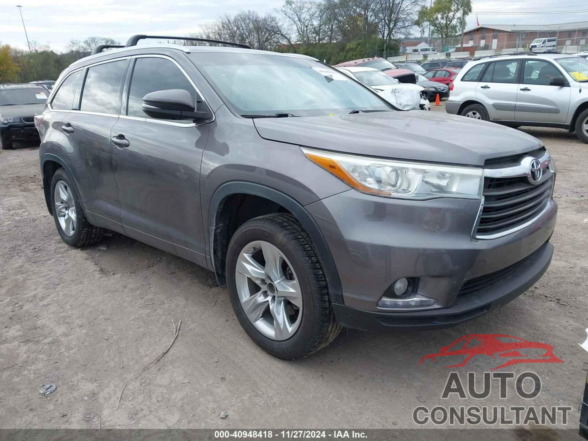 TOYOTA HIGHLANDER 2015 - 5TDDKRFH8FS103623