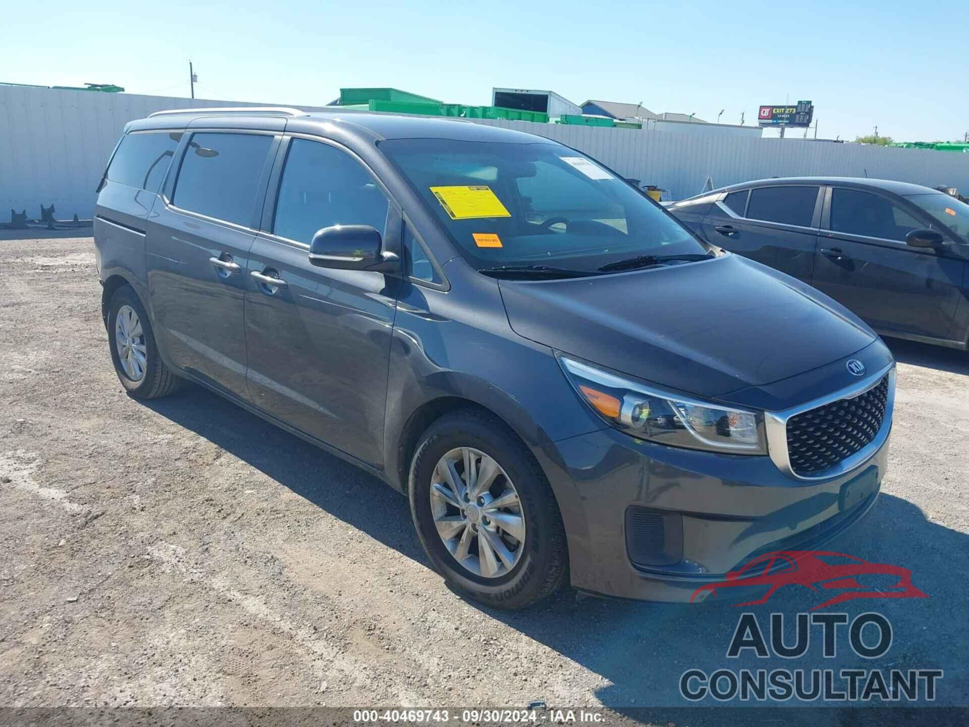 KIA SEDONA 2016 - KNDMB5C12G6092166