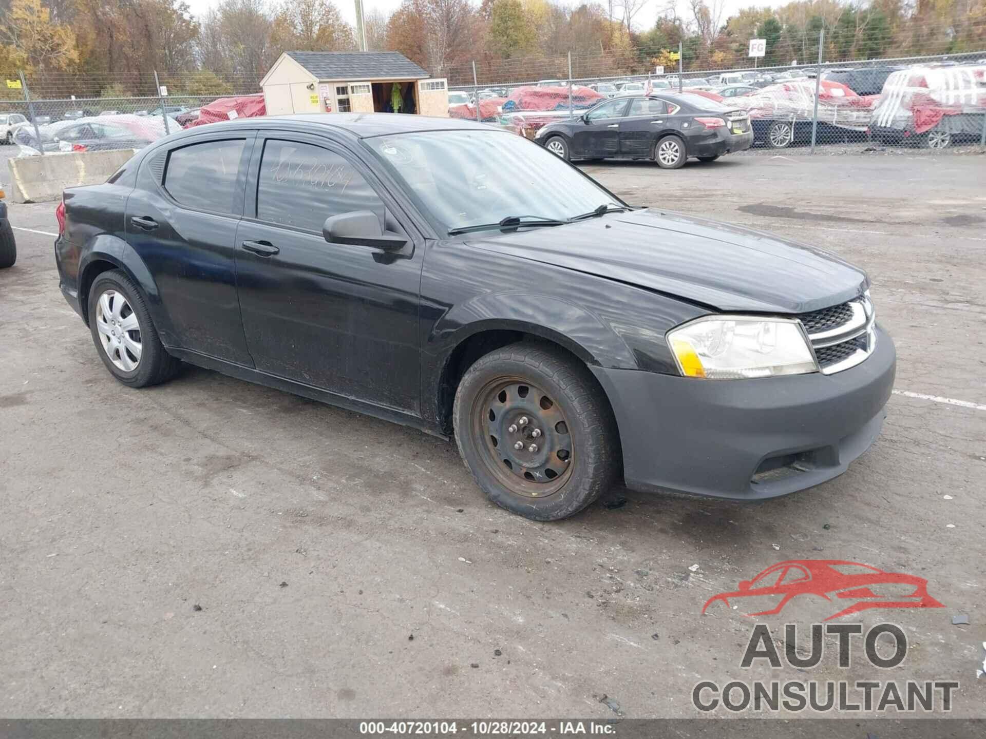 DODGE AVENGER 2012 - 1C3CDZAB8CN111347