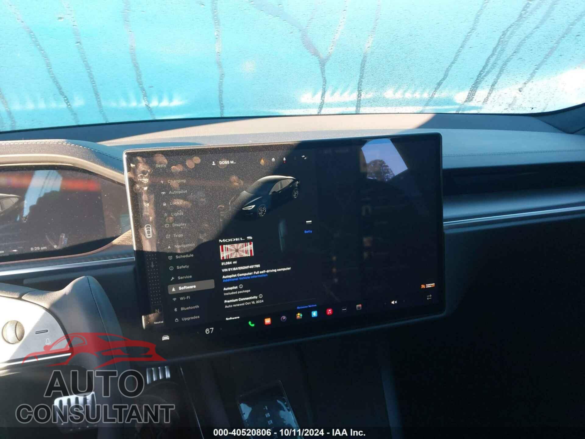TESLA MODEL S 2021 - 5YJSA1E62MF451785
