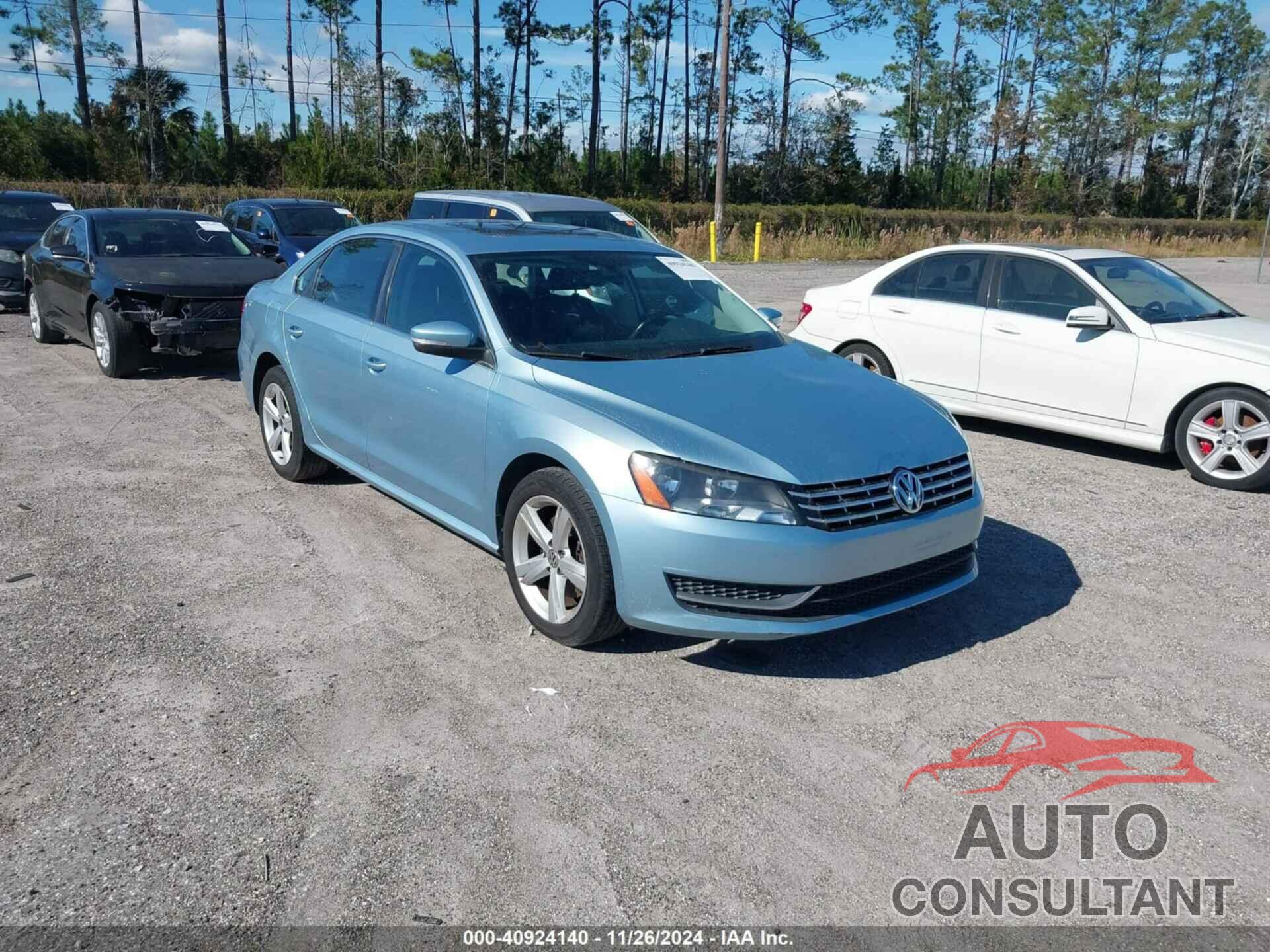 VOLKSWAGEN PASSAT 2013 - 1VWBN7A30DC042519