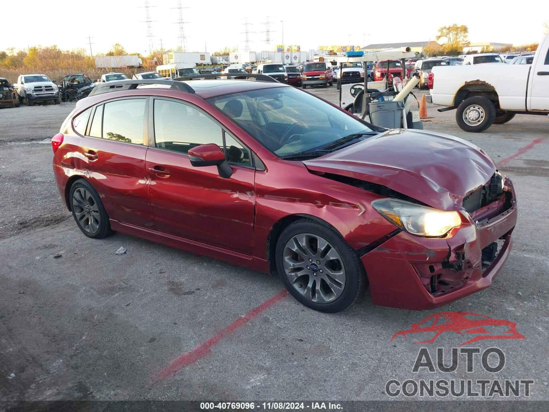 SUBARU IMPREZA 2015 - JF1GPAY61F8249190