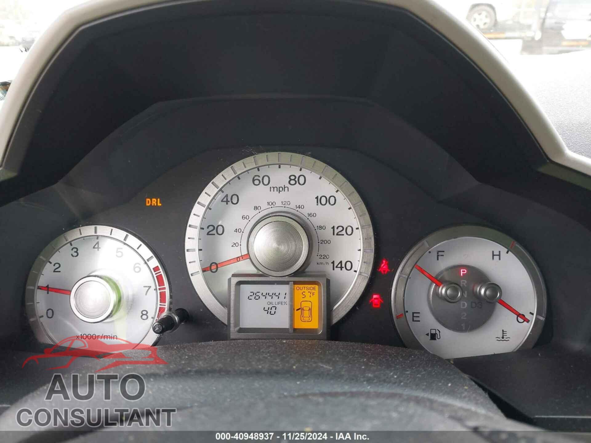 HONDA PILOT 2011 - 5FNYF3H46BB030909