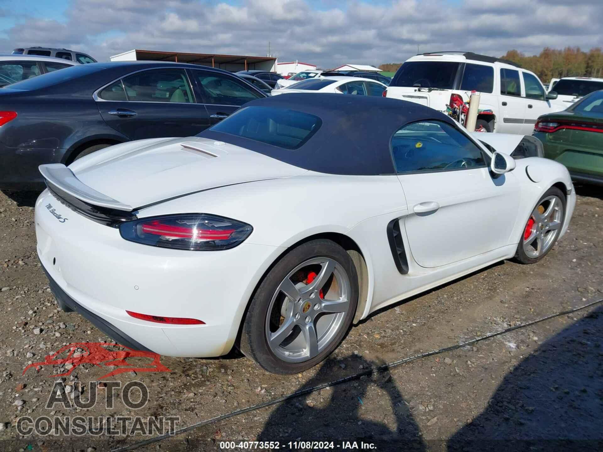 PORSCHE 718 BOXSTER 2017 - WP0CB2A87HS240623