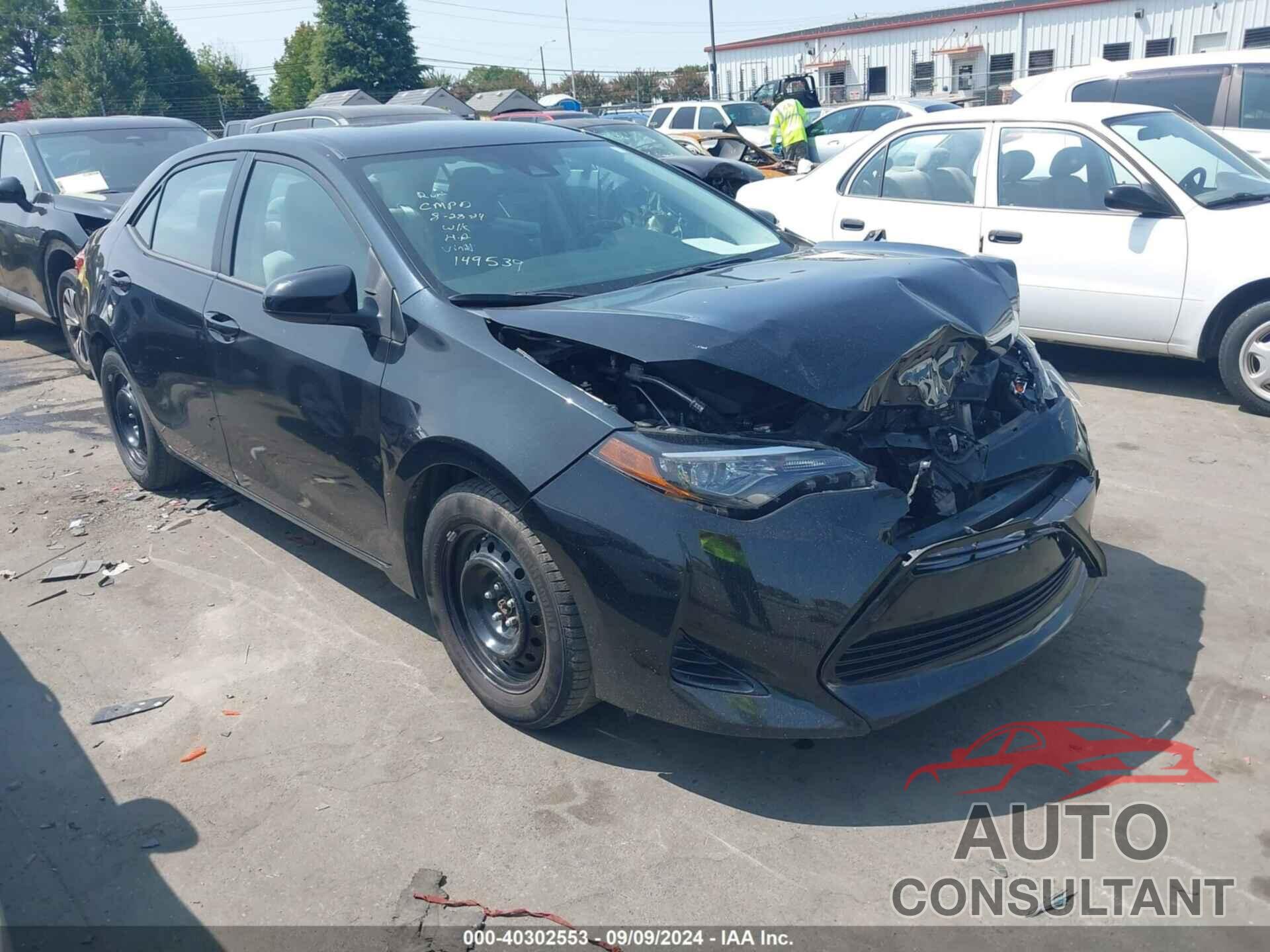 TOYOTA COROLLA 2019 - 2T1BURHE8KC149539