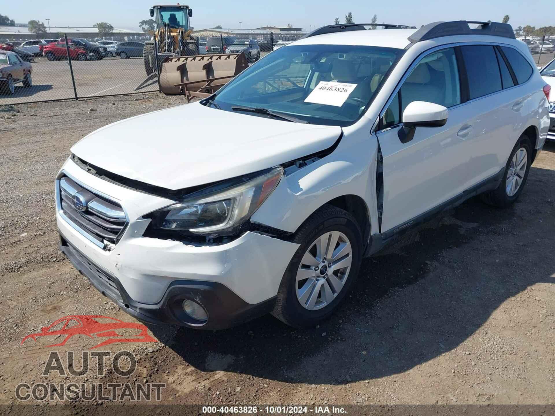 SUBARU OUTBACK 2019 - 4S4BSAFC8K3272870