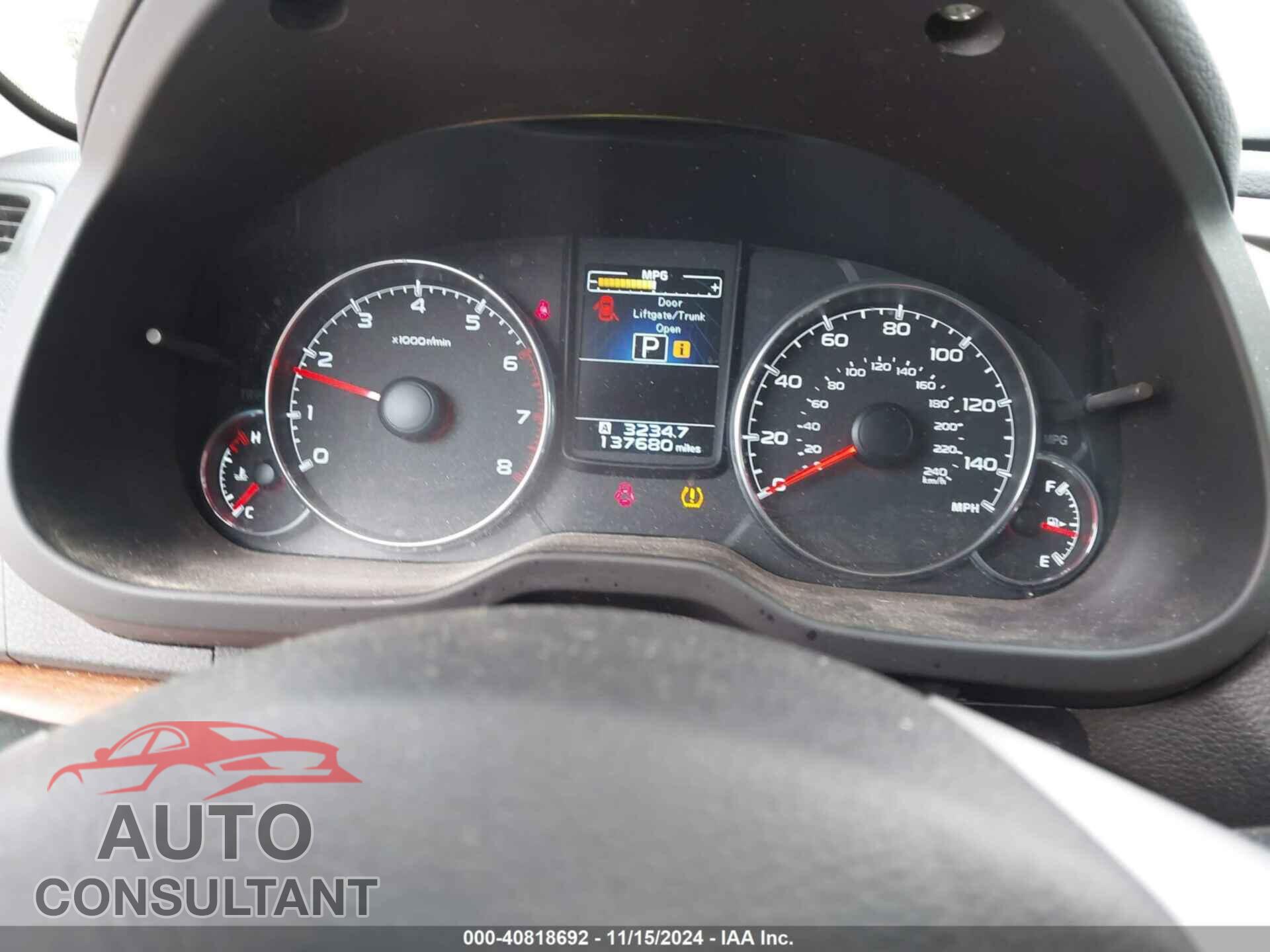 SUBARU OUTBACK 2014 - 4S4BRBLC4E3292852