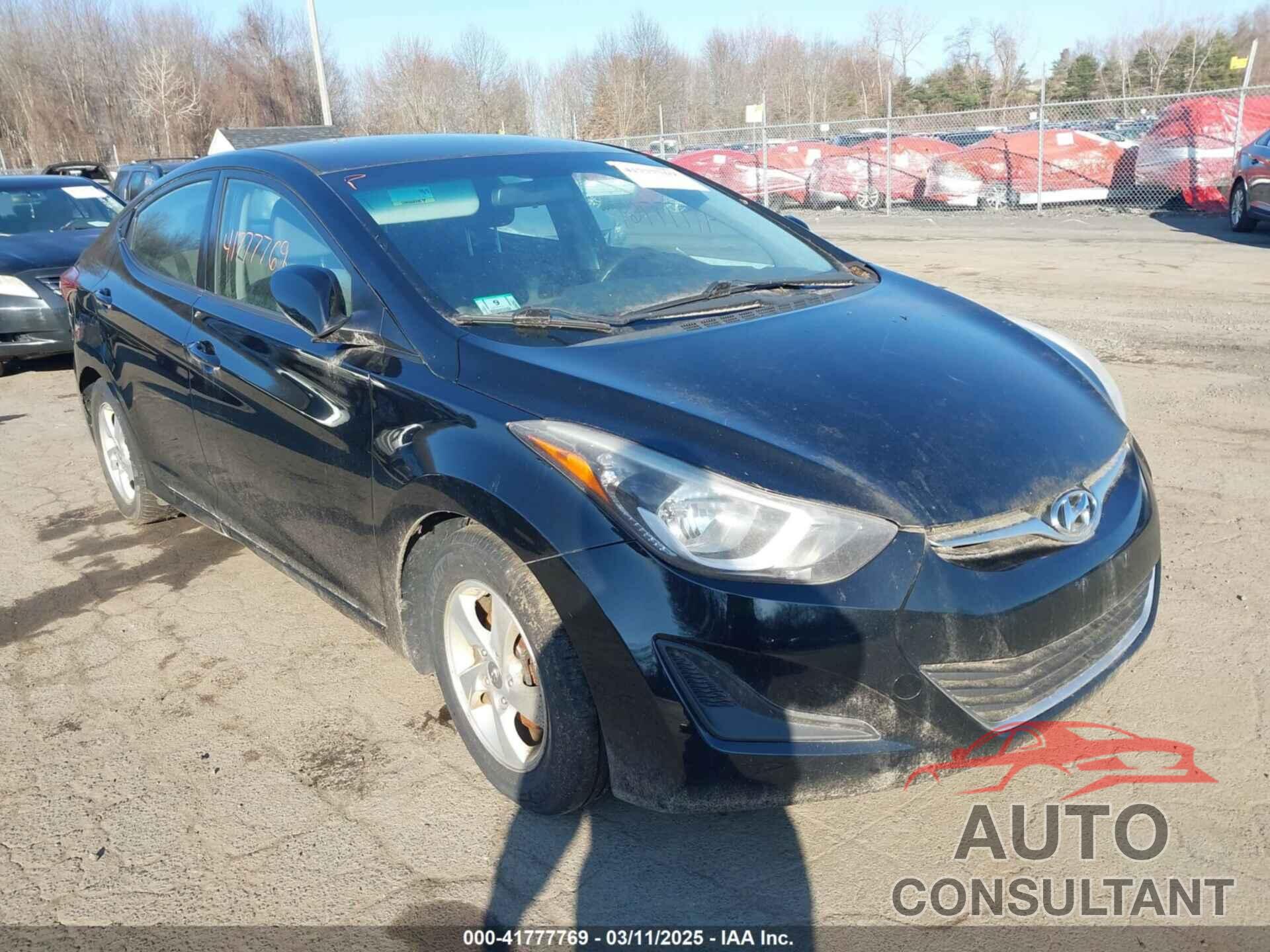 HYUNDAI ELANTRA 2015 - KMHDH4AE2FU239011