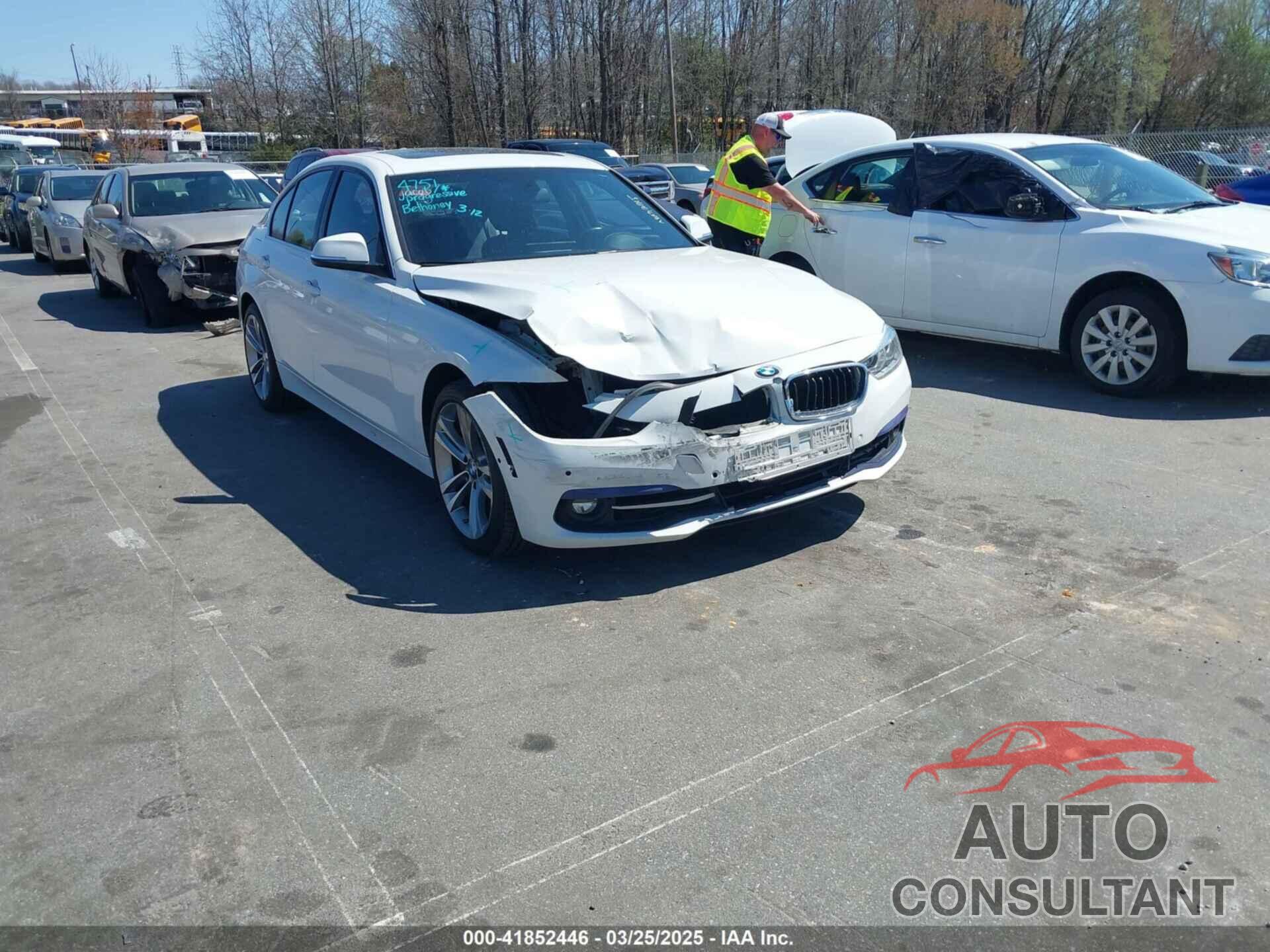 BMW 3 SERIES 2016 - WBA8B7C51GK702949
