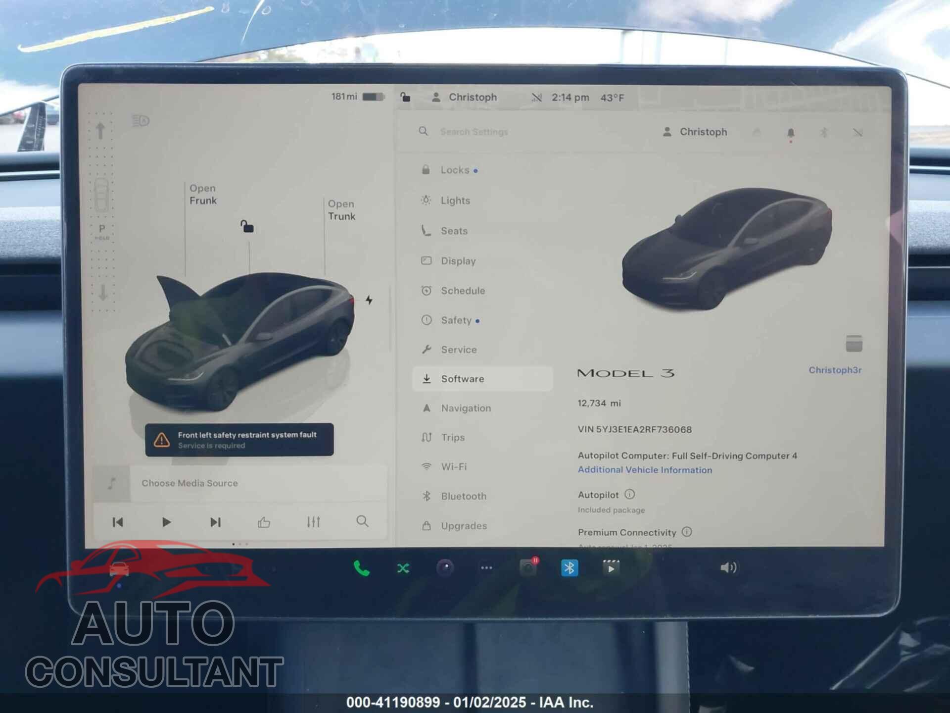 TESLA MODEL 3 2024 - 5YJ3E1EA2RF736068