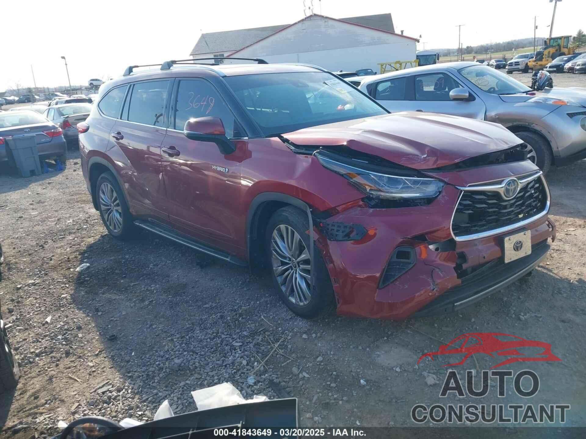 TOYOTA HIGHLANDER 2020 - 5TDEBRCH8LS005843