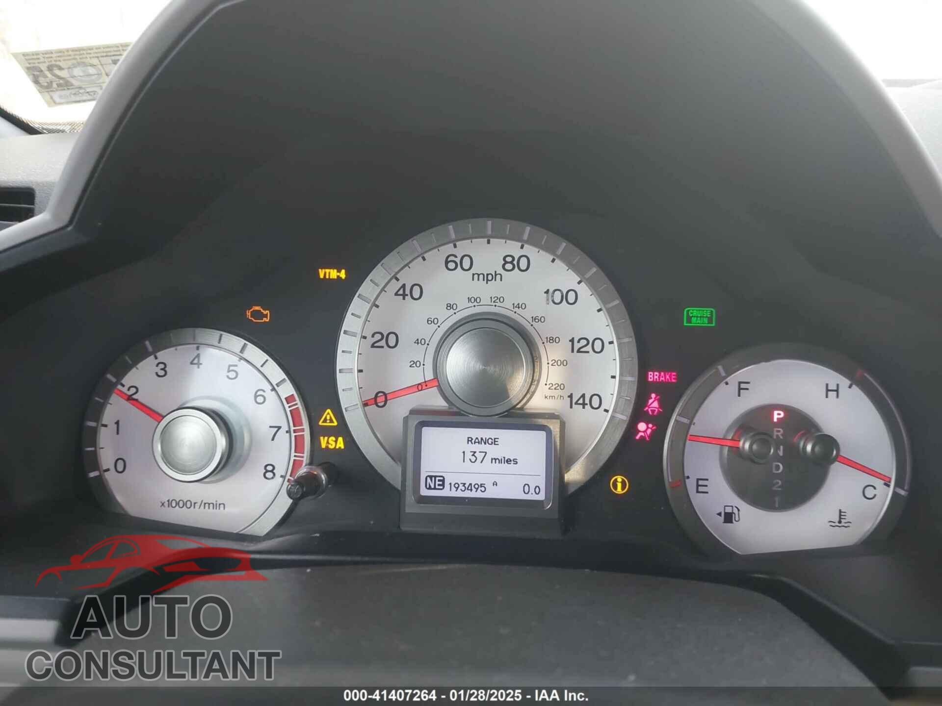 HONDA PILOT 2011 - 5FNYF4H96BB105979