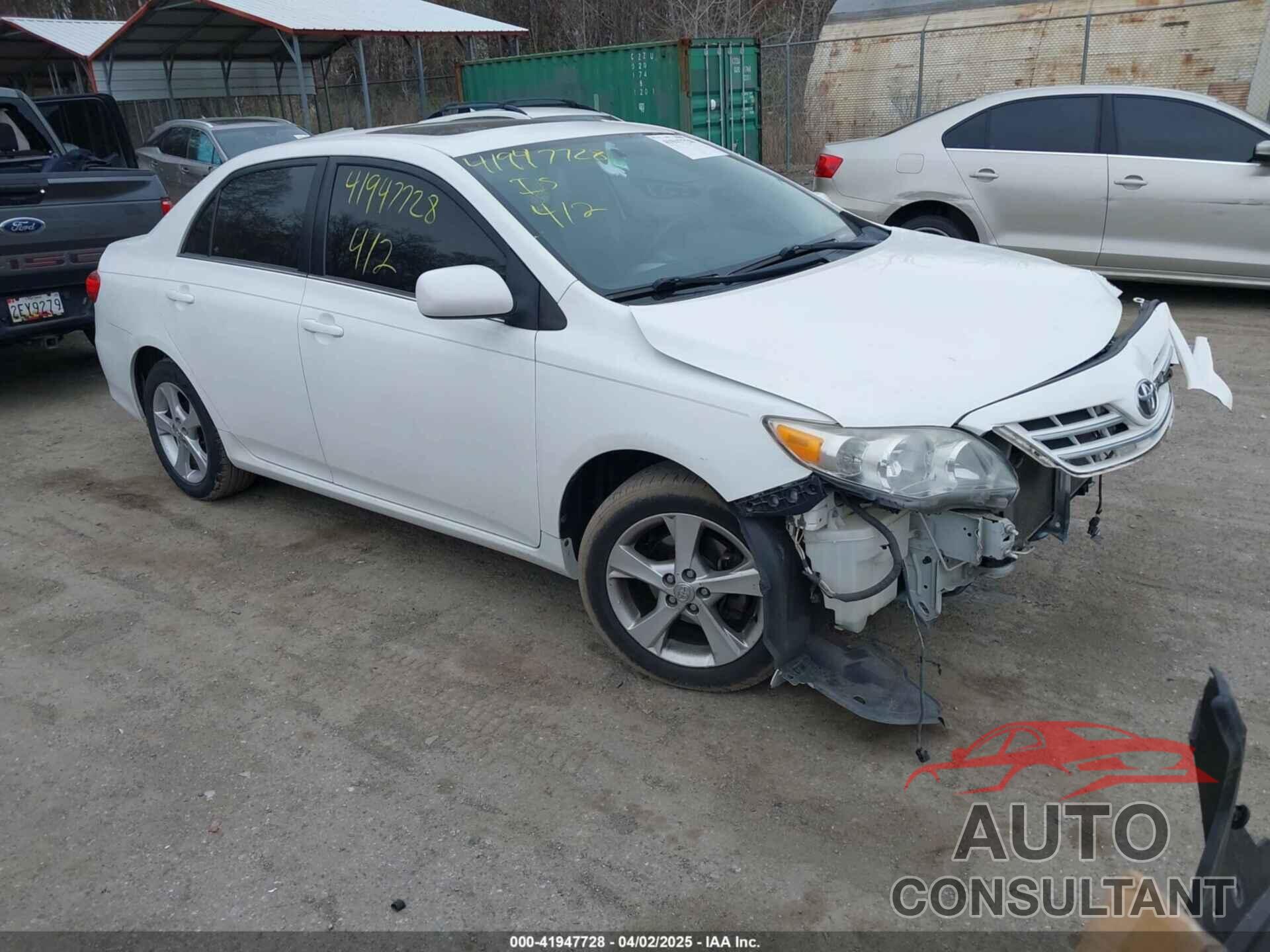 TOYOTA COROLLA 2013 - 5YFBU4EE0DP195862