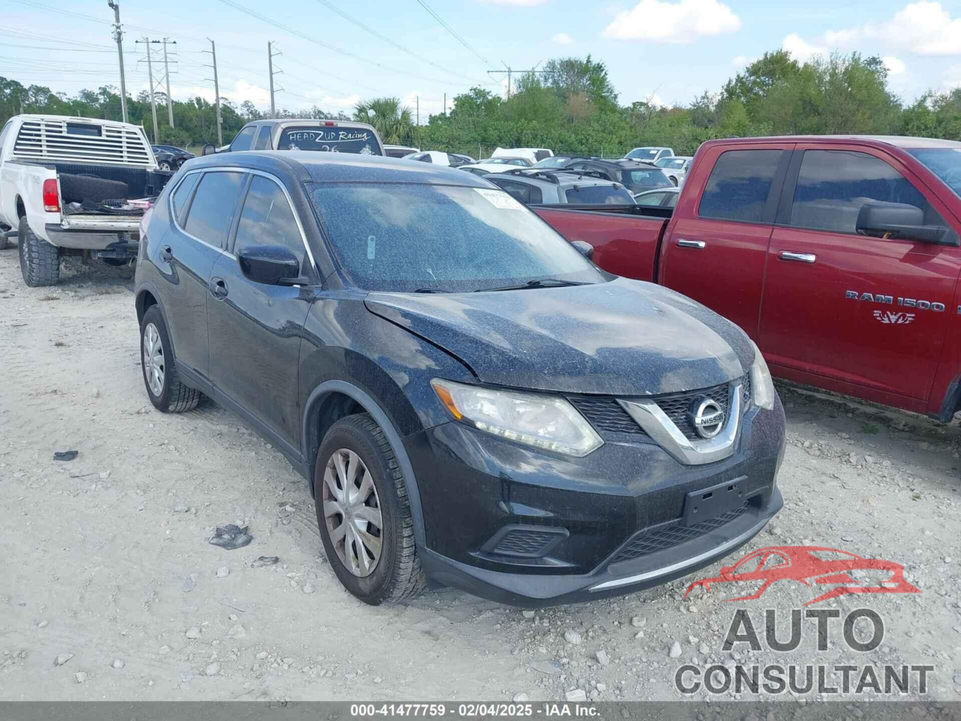 NISSAN ROGUE 2016 - KNMAT2MV3GP626253