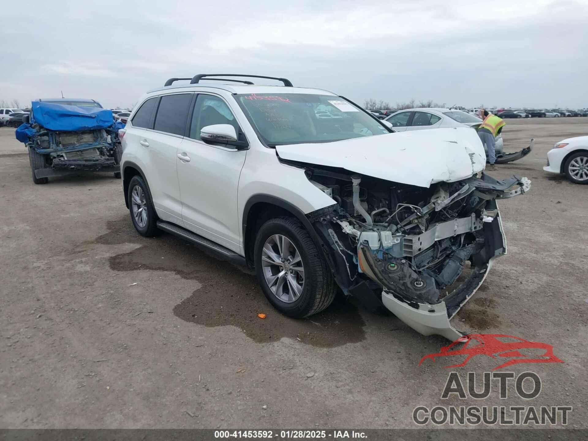 TOYOTA HIGHLANDER 2014 - 5TDKKRFH6ES022853