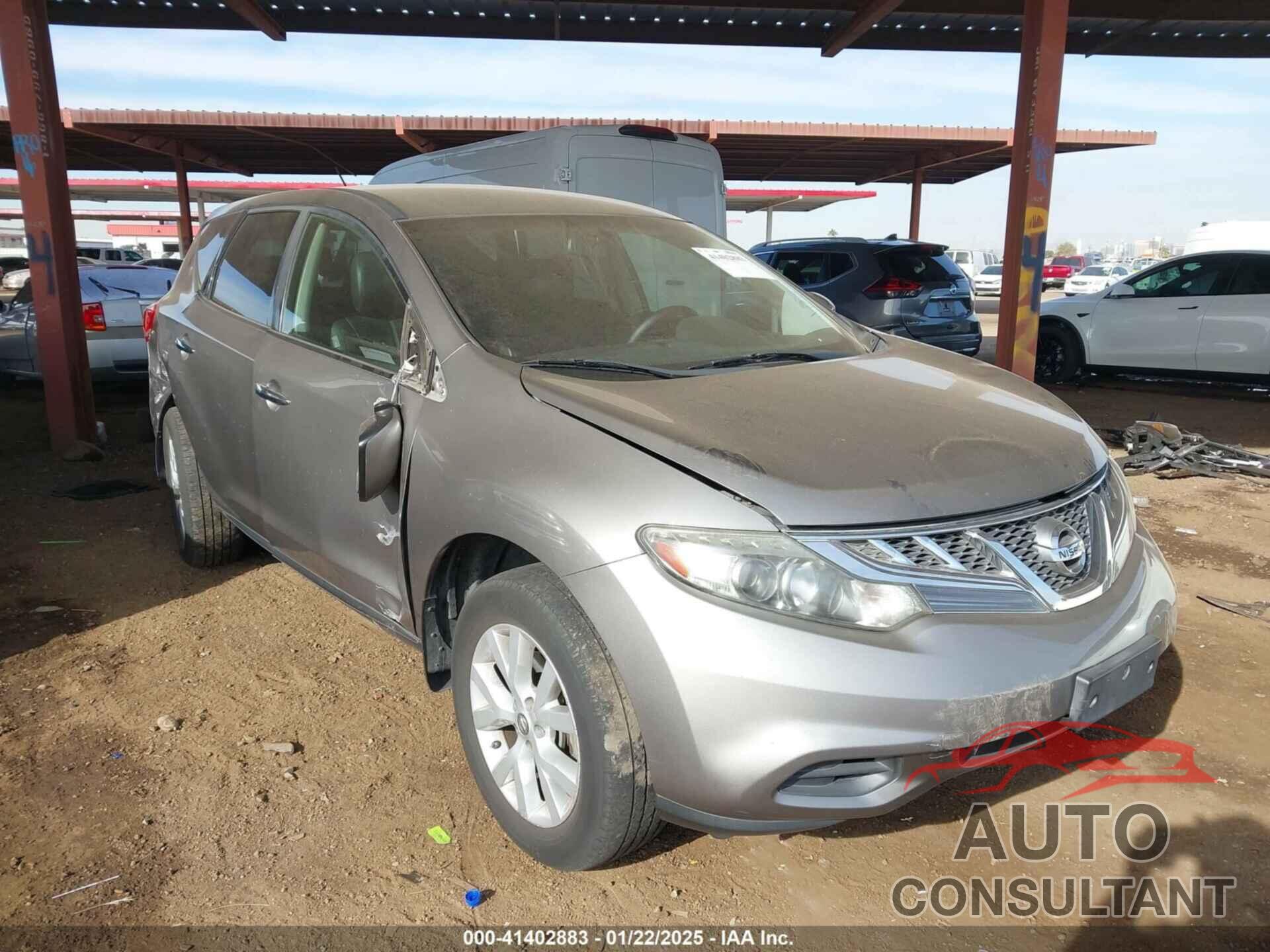 NISSAN MURANO 2012 - JN8AZ1MU7CW107937