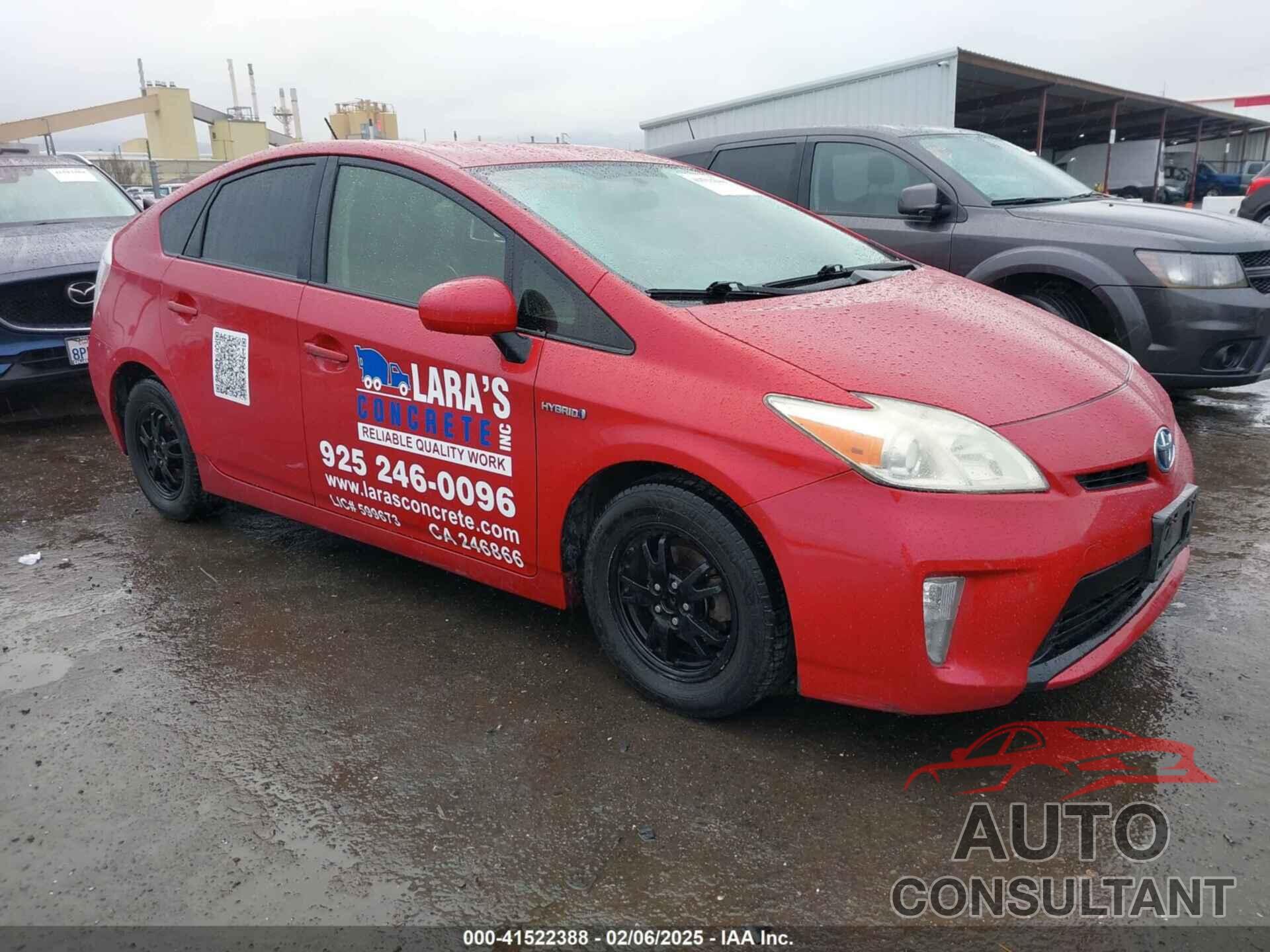 TOYOTA PRIUS 2014 - JTDKN3DU6E1742347