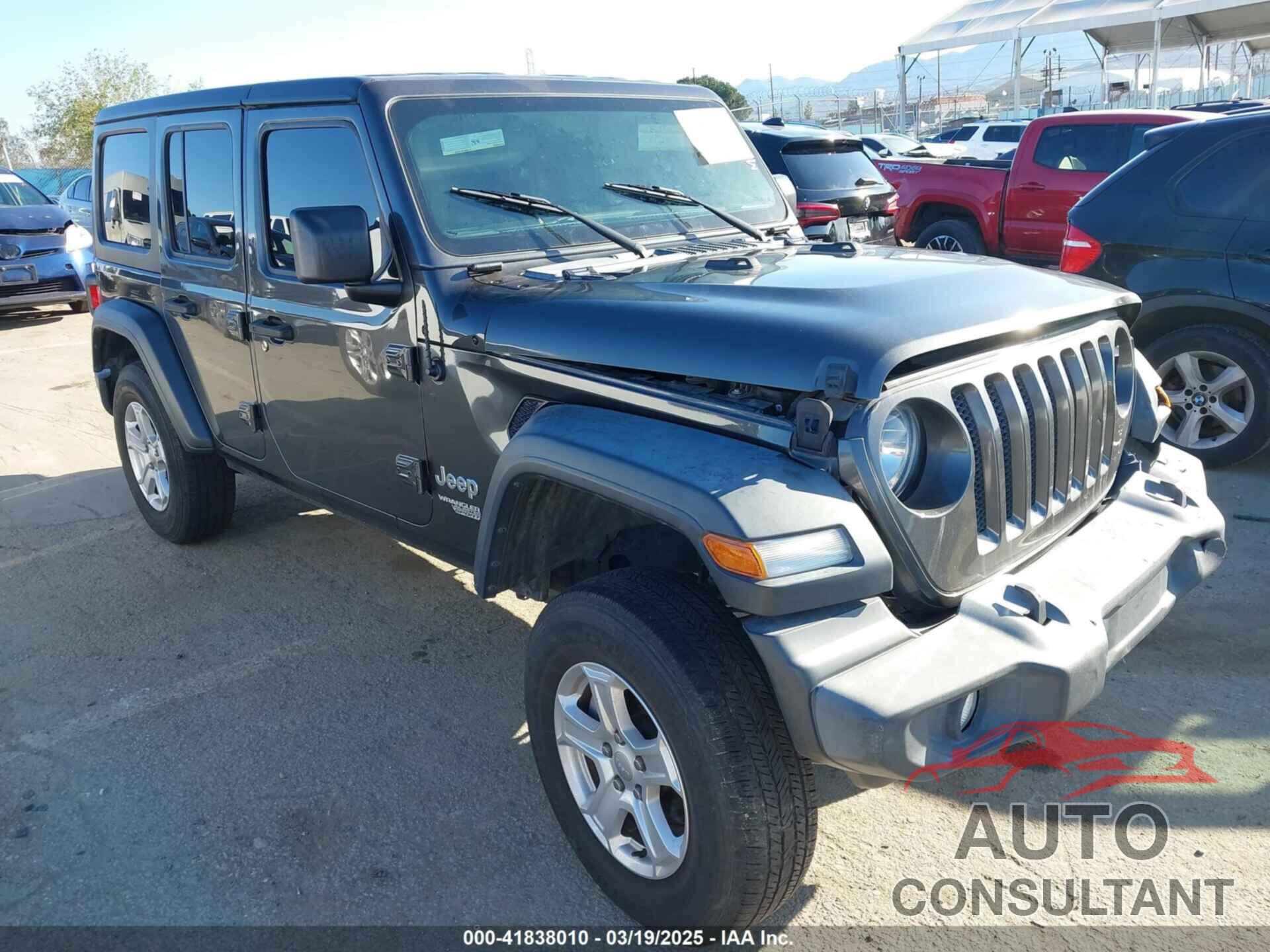JEEP WRANGLER UNLIMITED 2018 - 1C4HJXDG4JW132547